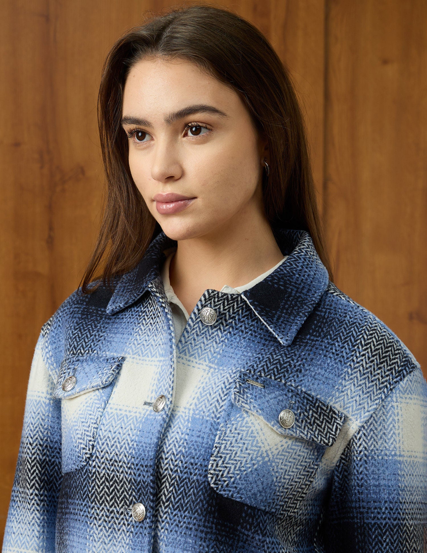 Checked Regular Fit Jacket Blue - U.S. POLO ASSN. | Large