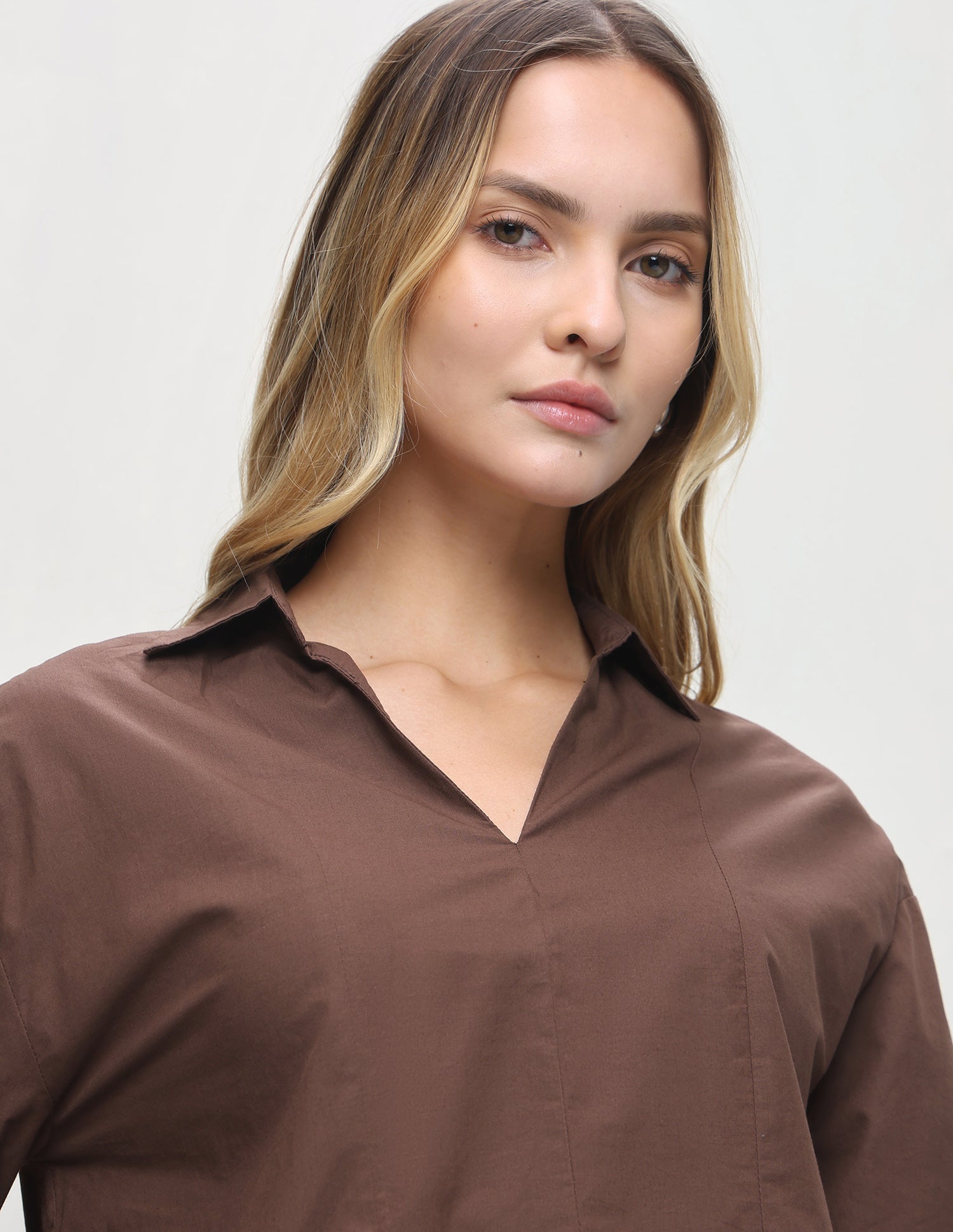 Solid Relaxed Fit Shirt Brown - U.S. Polo Assn. India | Large