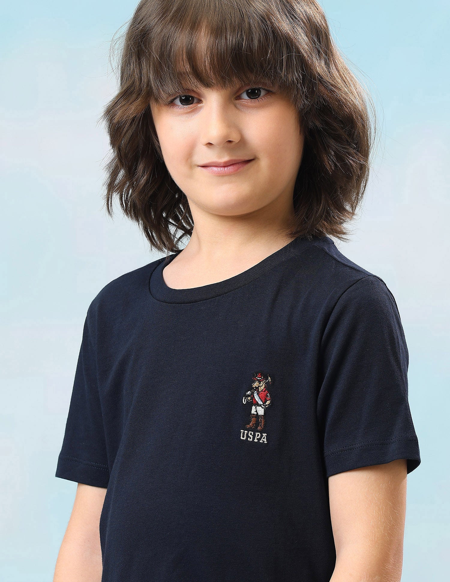 Solid Regular Fit T-Shirt Navy - U.S. Polo Assn. India | Large