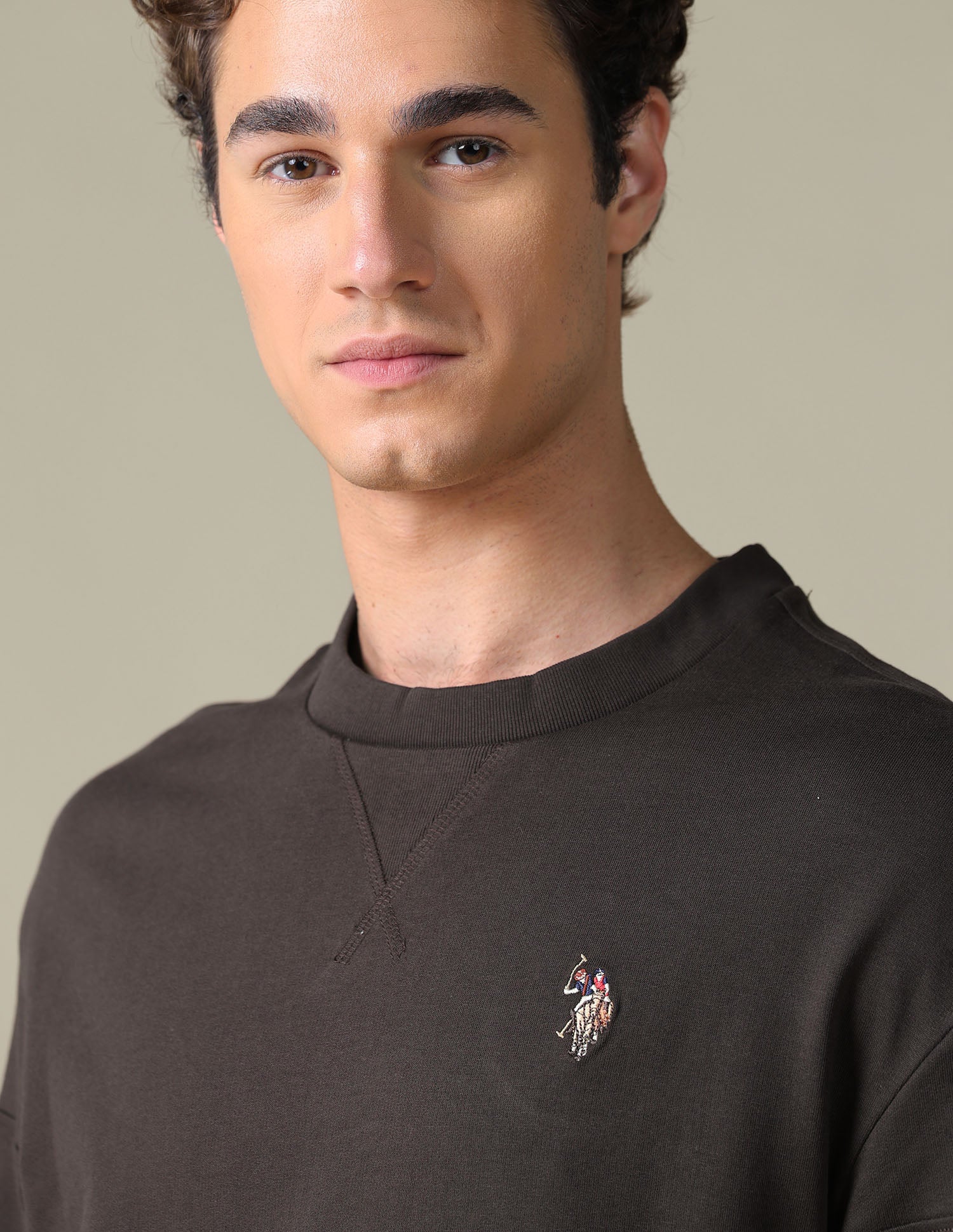 Solid Relaxed Fit T-Shirt Purple - U.S. Polo Assn. India | Large