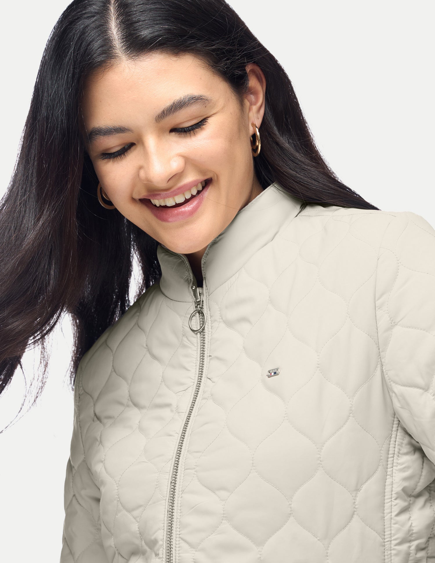 Solid Regular Fit Quilted Jacket Grey - U.S. Polo Assn. India | Large