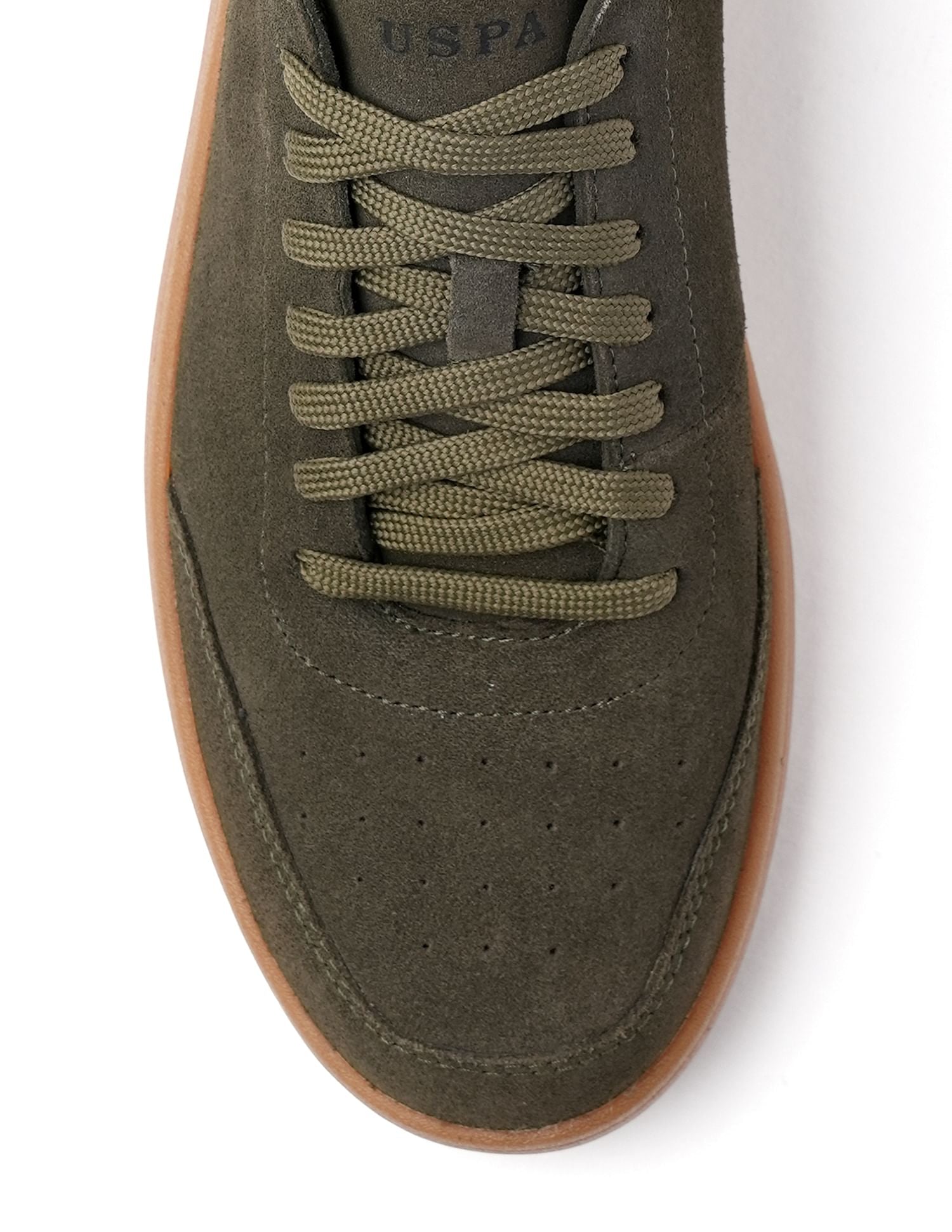 Mens Caldera Leather Sneakers Olive - U.S. POLO ASSN. | Large