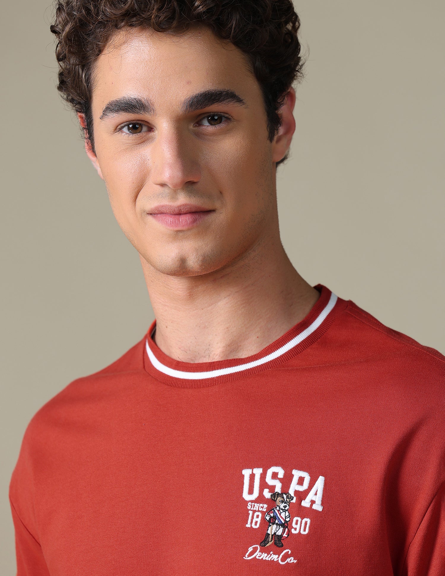 Graphic Printed Relaxed Fit T-Shirt Red - U.S. Polo Assn. India | Large