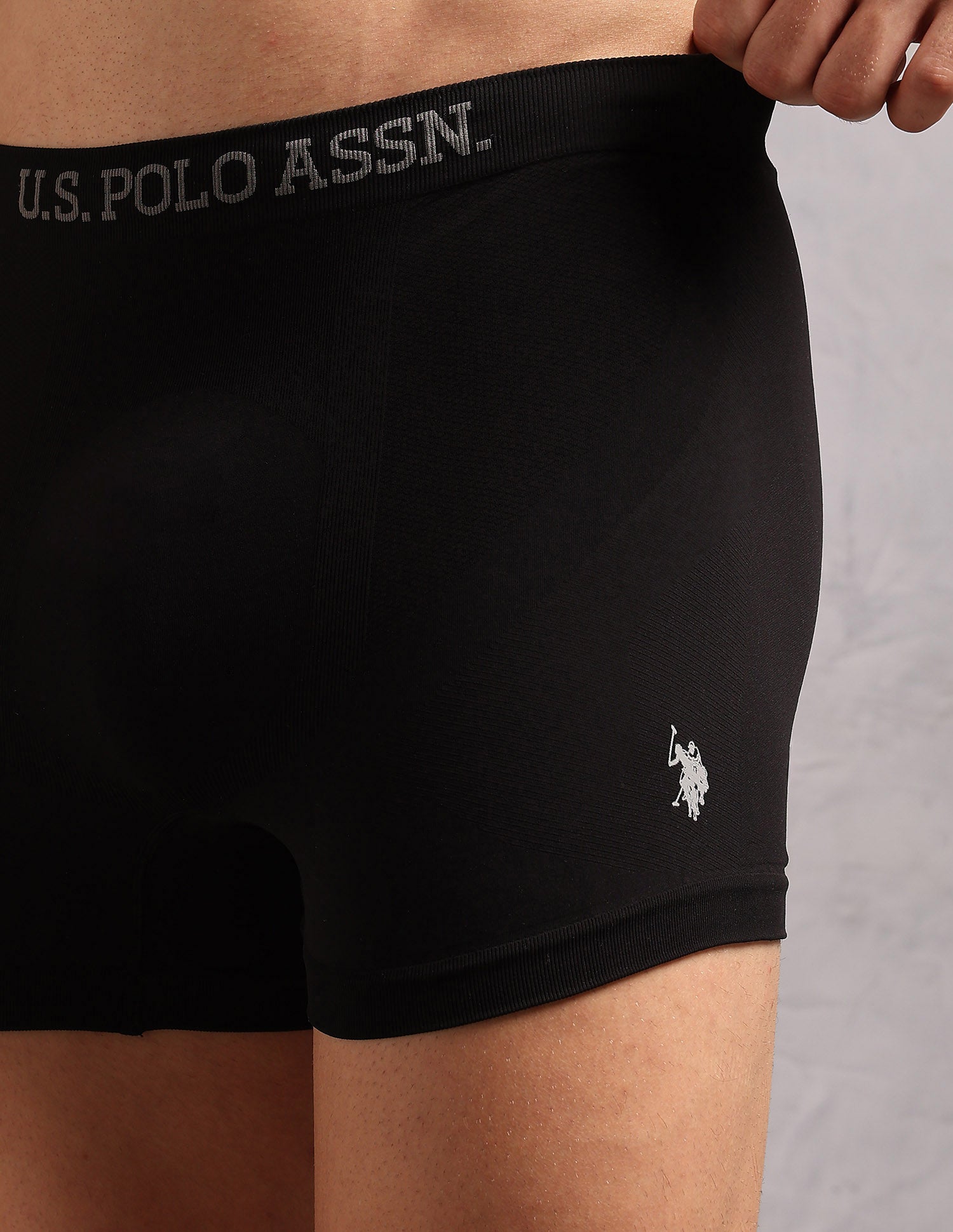 Breathable Stretch Comfort AT003 Trunks - Pack of 1 Black - U.S. POLO ASSN. | Large