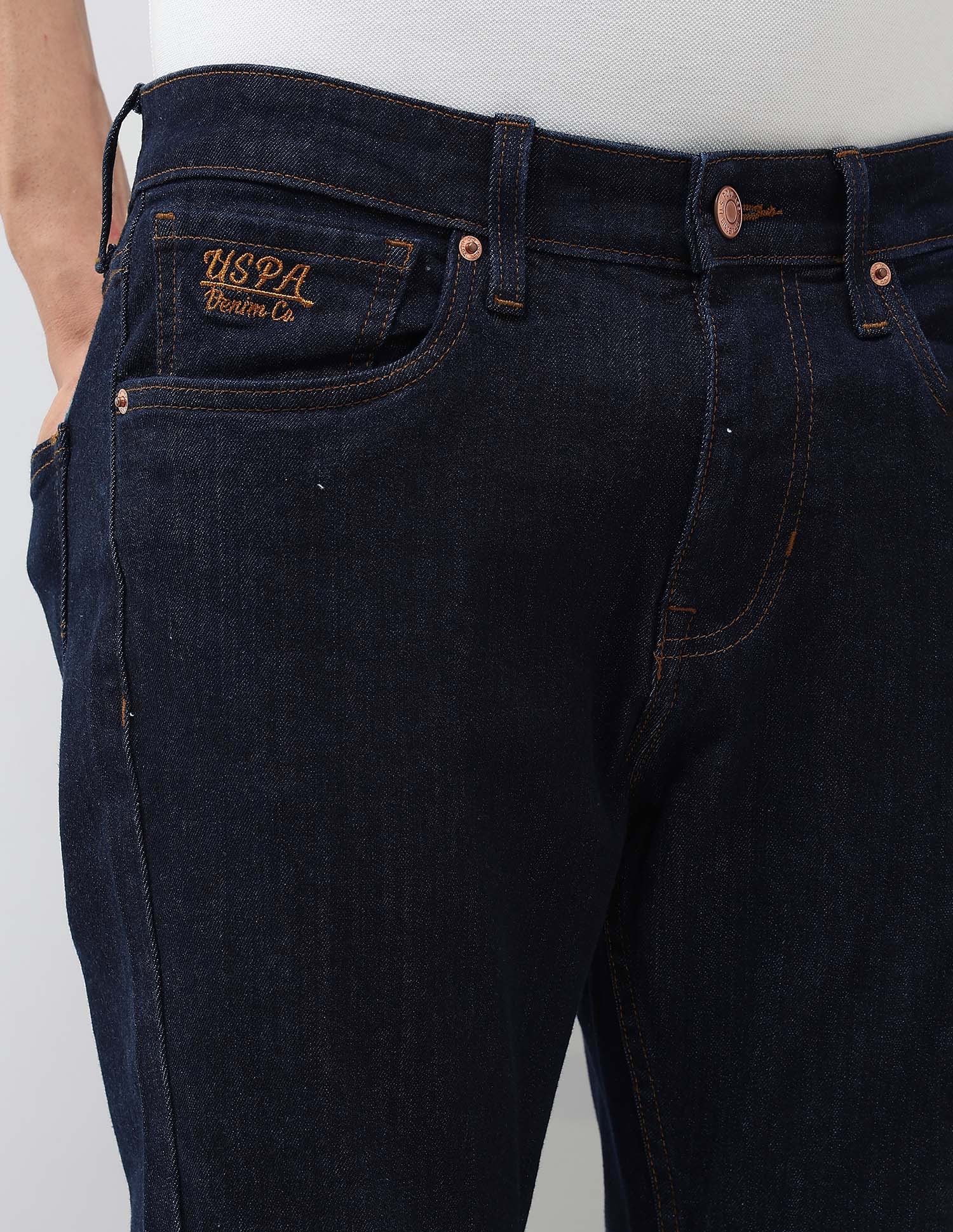 Henry Tapered Fit Blue Jeans Dark Blue - U.S. POLO ASSN. | Large