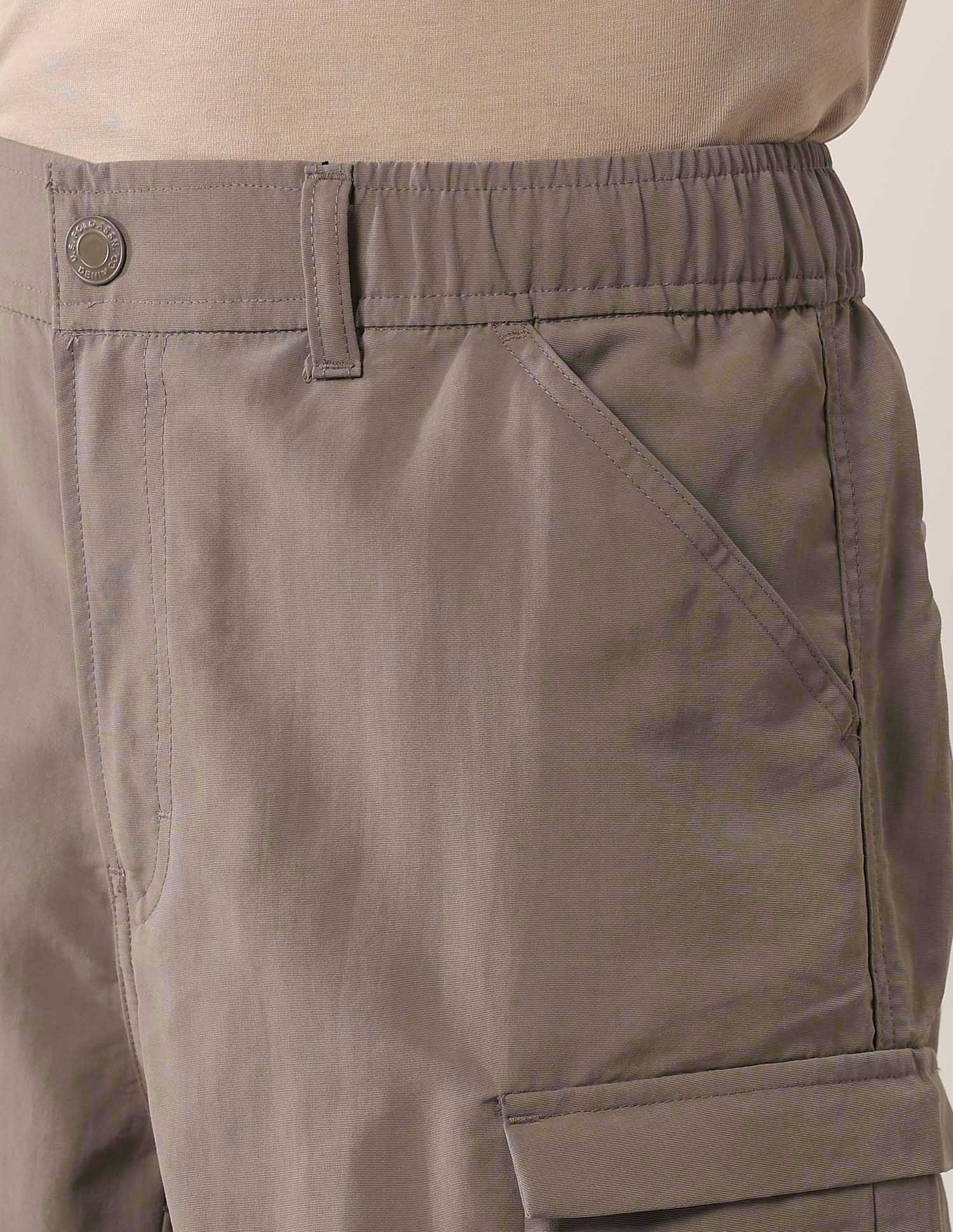 Solid Regular Fit Cargo Shorts Khaki - U.S. Polo Assn. India | Large