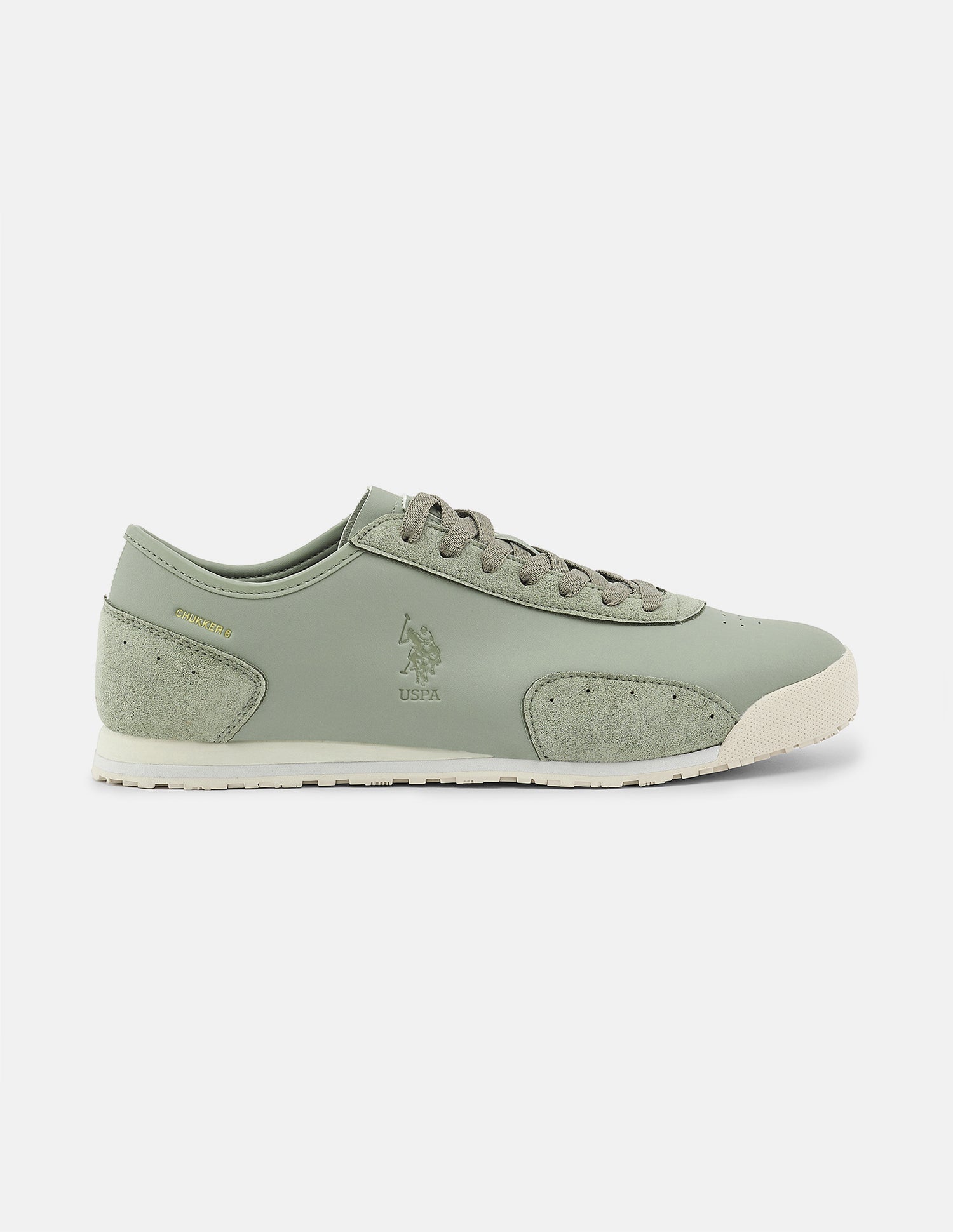Round Toe Chukker 6 Suede Sneakers Light Olive - U.S. Polo Assn. India | Large