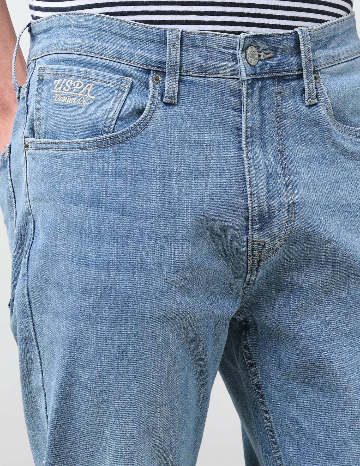 Connor Bootcut Fit Blue Jeans Light Indigo - U.S. Polo Assn. India | Large