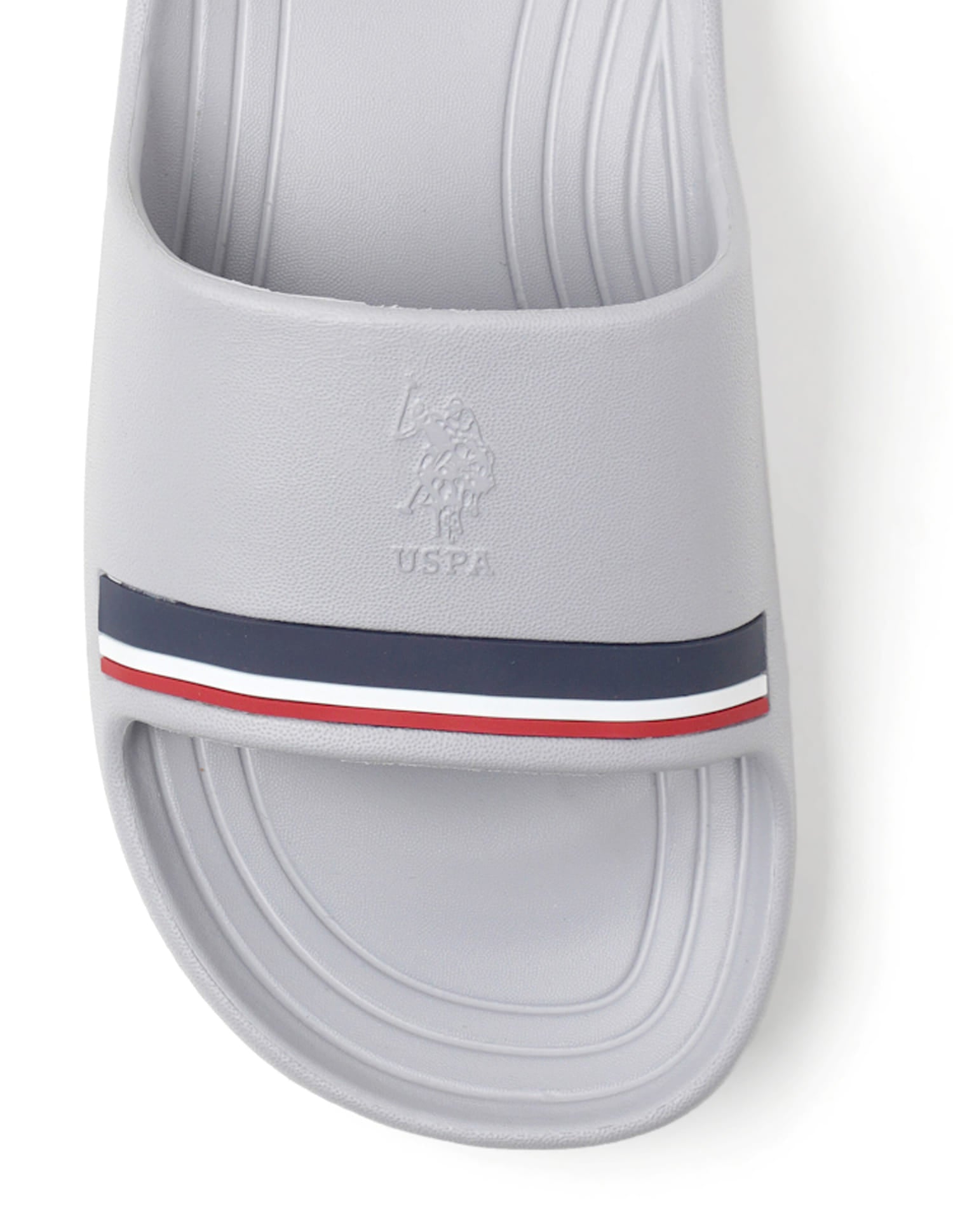 Men Easton 2.0 Grey Foam Walk Sliders Grey - U.S. Polo Assn. India | Large