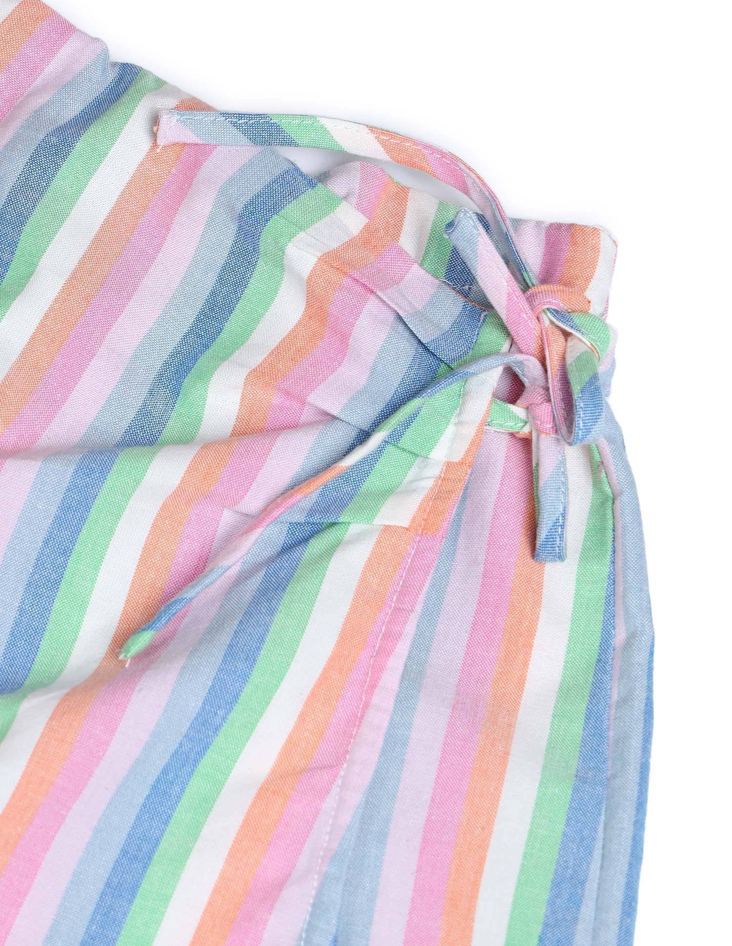 Girls Striped Wrap Skirt Multi - U.S. POLO ASSN. | Large