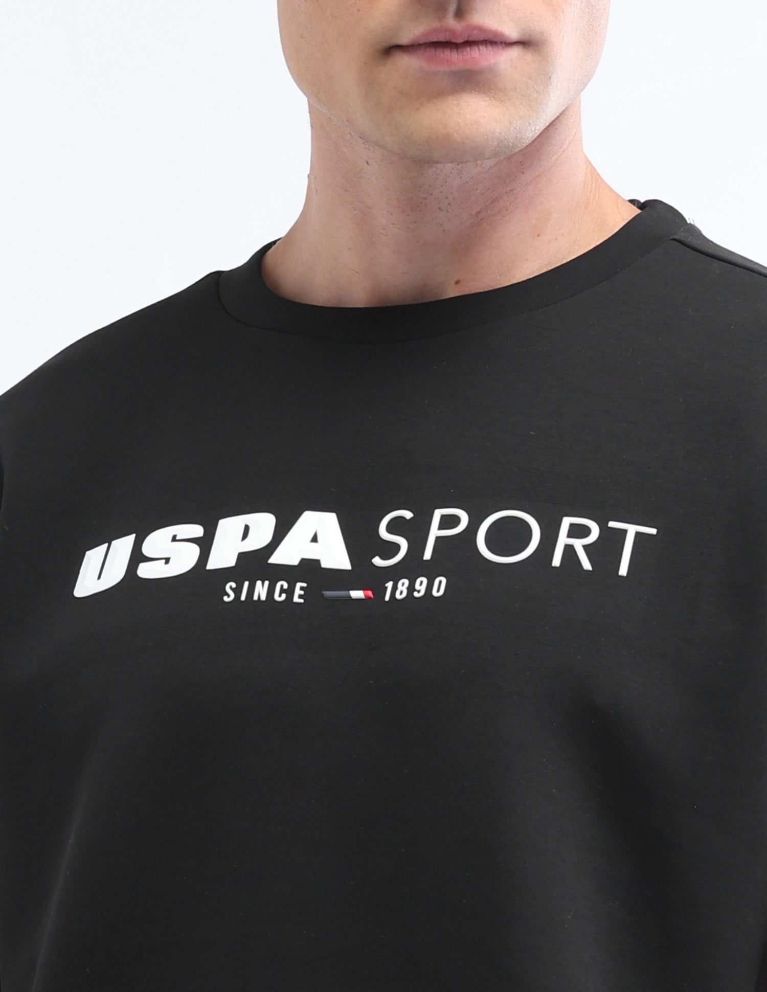 Brand Printed Space Dust Sweatshirt Black - U.S. POLO ASSN. | Large