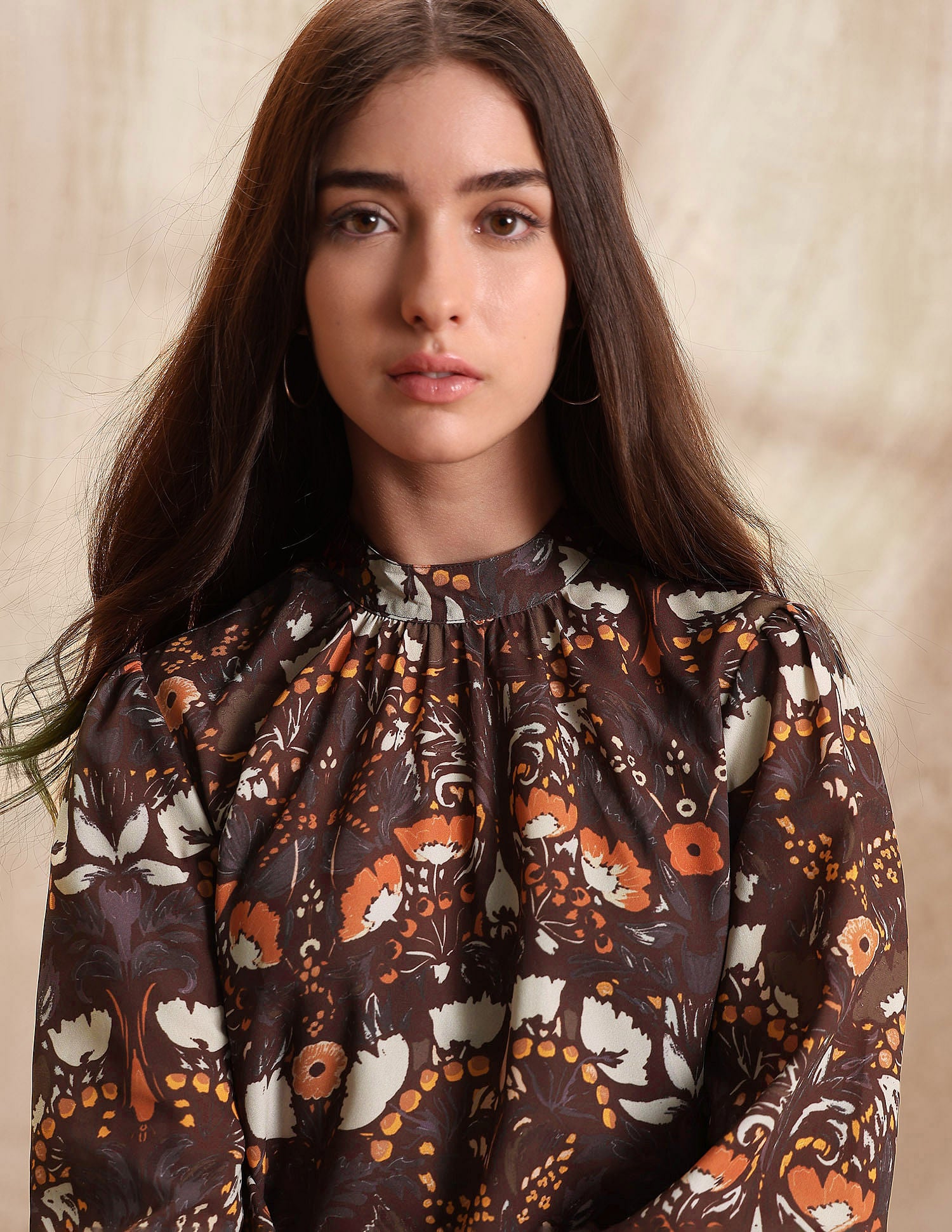 High Neck Abstract Printed Top Multi-colour - U.S. POLO ASSN. | Large