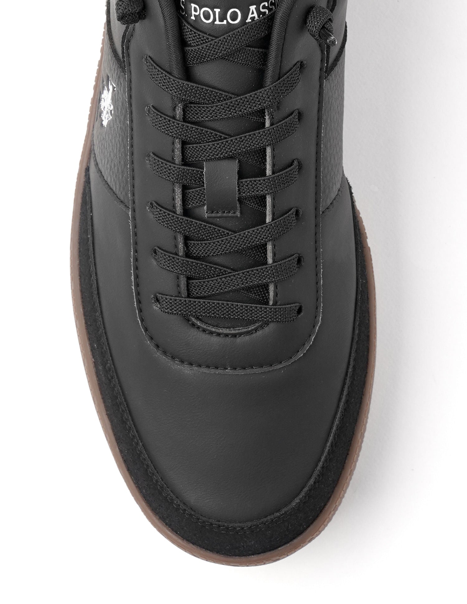Men Milton Solid Sneakers Black - U.S. Polo Assn. India | Large