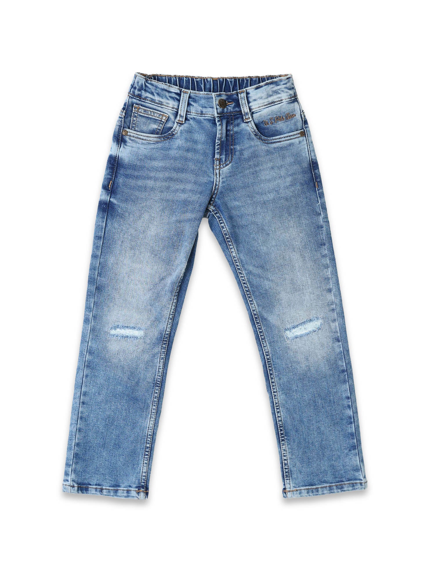 Boys Whiskered Relaxed Fit Jeans Dark Wash - U.S. POLO ASSN. | Large