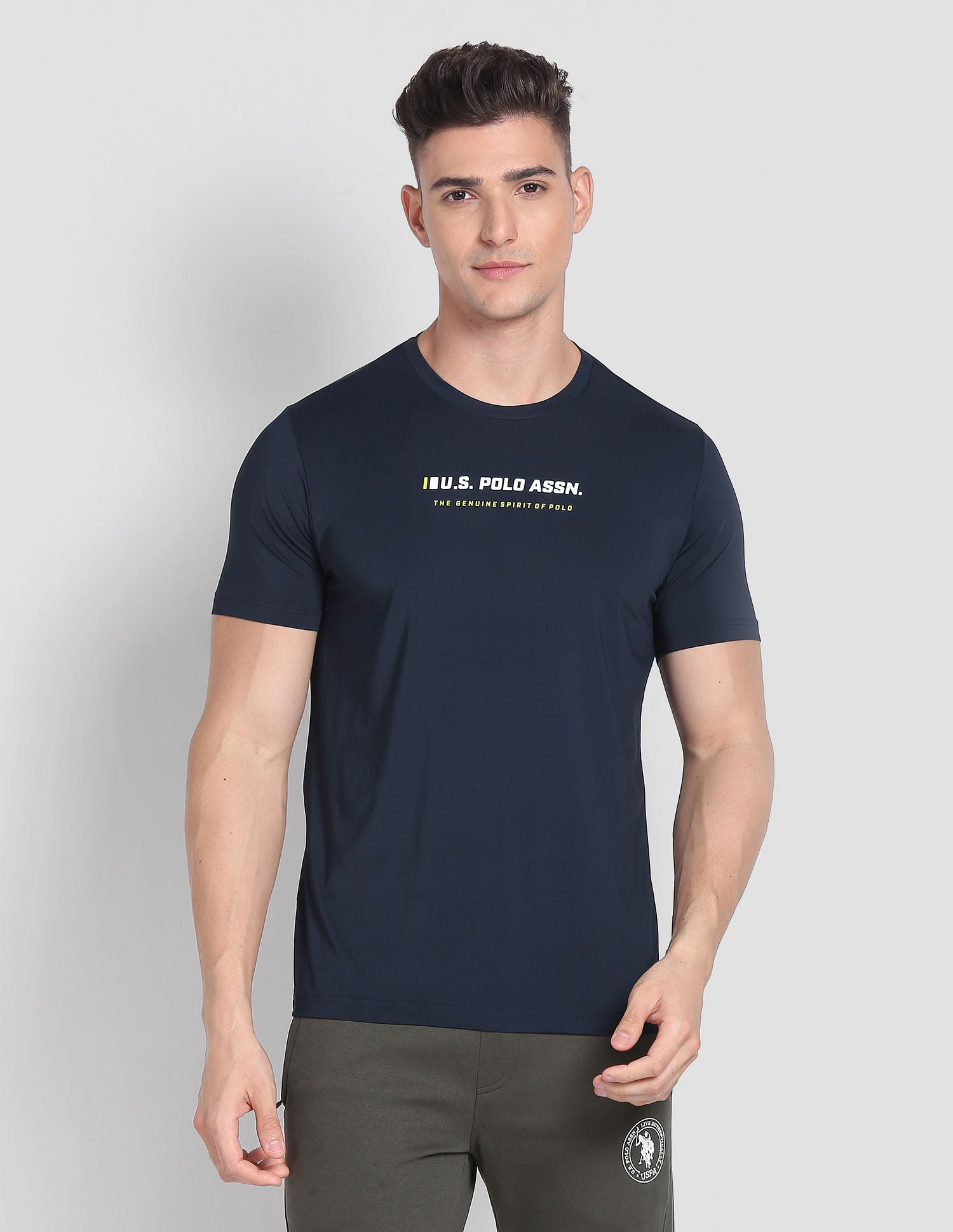 Solid AE001 Lounge T-Shirt - Pack Of 1 Navy - U.S. POLO ASSN. | Large