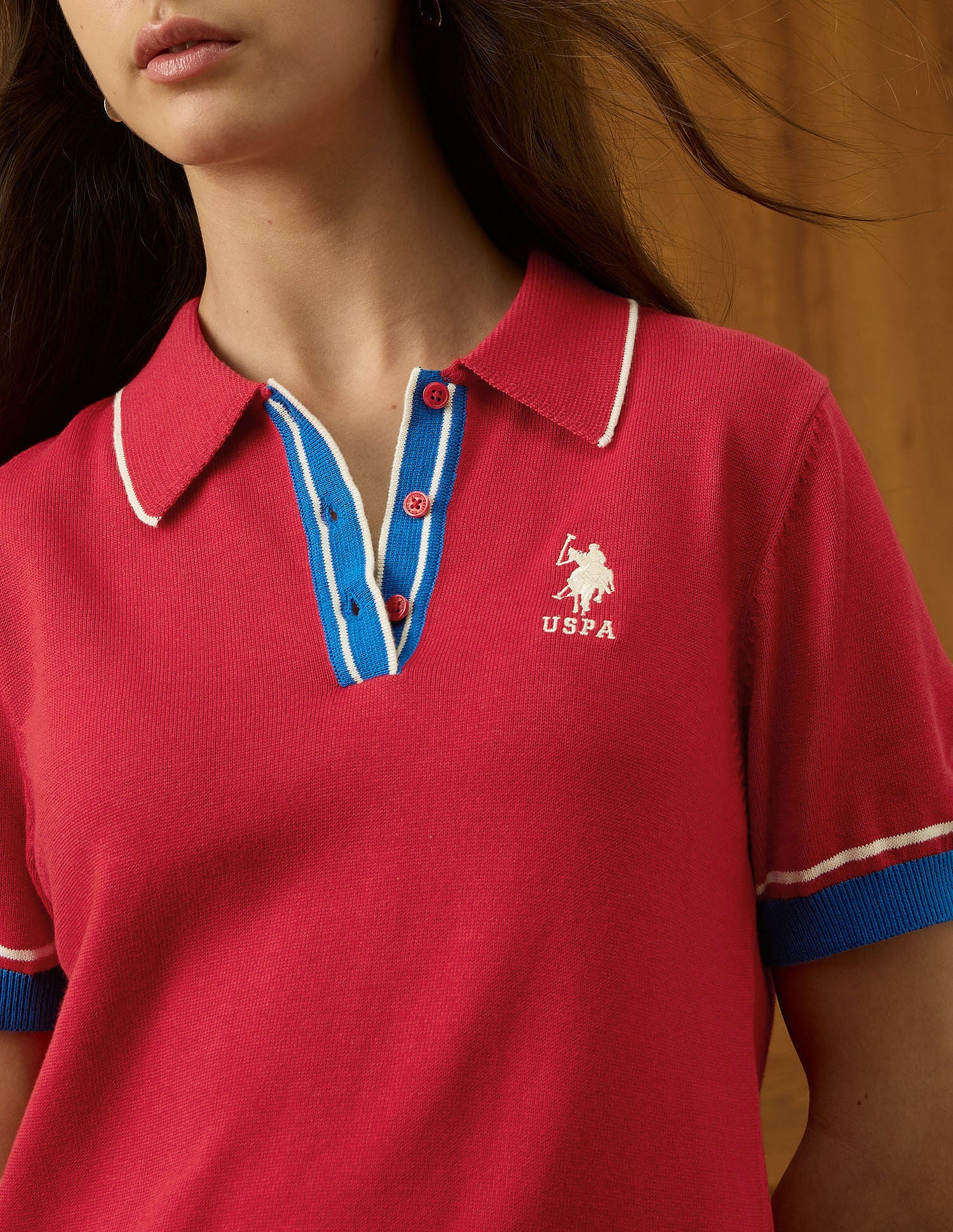 Relaxed Fit Solid Polo Shirt Red - U.S. POLO ASSN. | Large