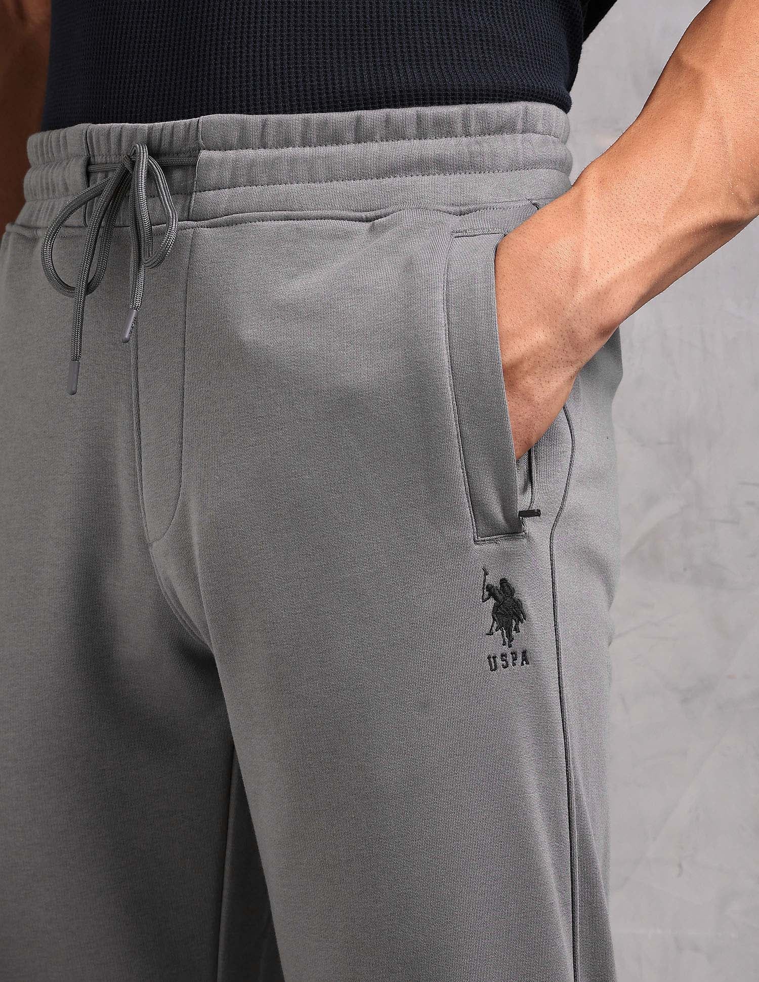 Mid Rise Fleece OR007 Lounge Pants - Pack Of 1 Grey - U.S. POLO ASSN. | Large