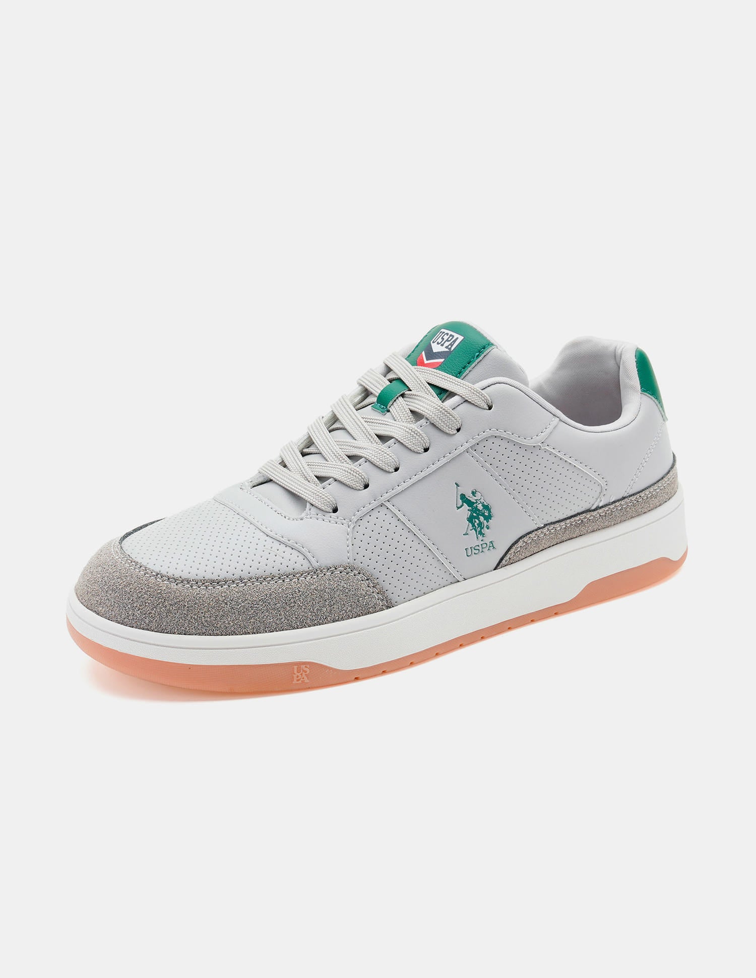 Men Colourblocked Simon Sneakers Grey - U.S. Polo Assn. India | Large
