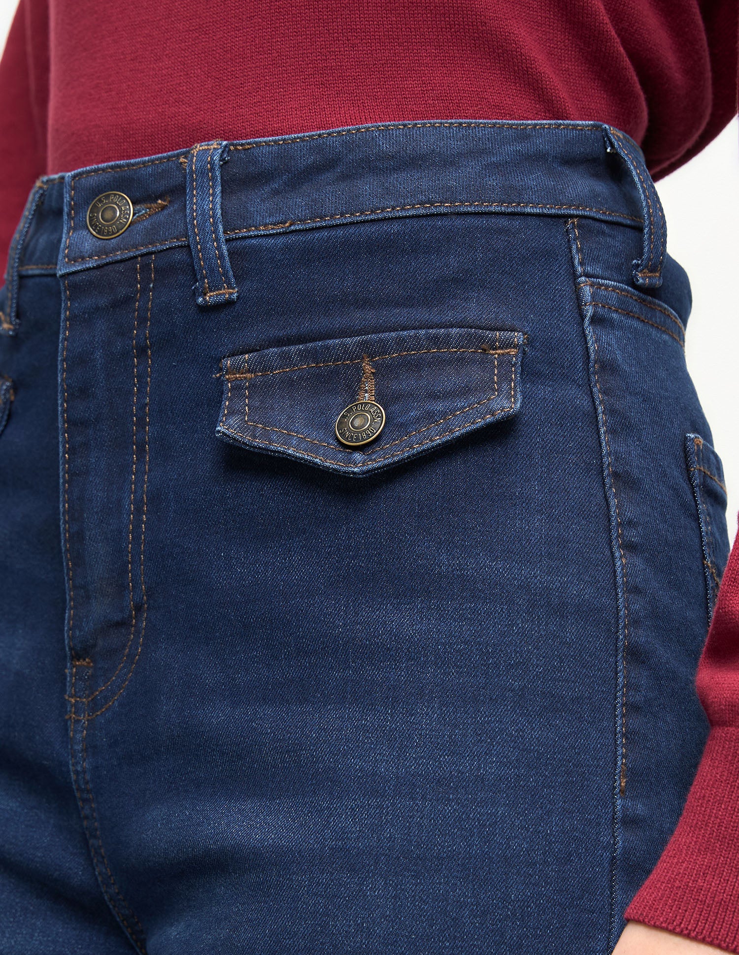 Straight Fit Blue Jeans Dark Blue - U.S. Polo Assn. India | Large