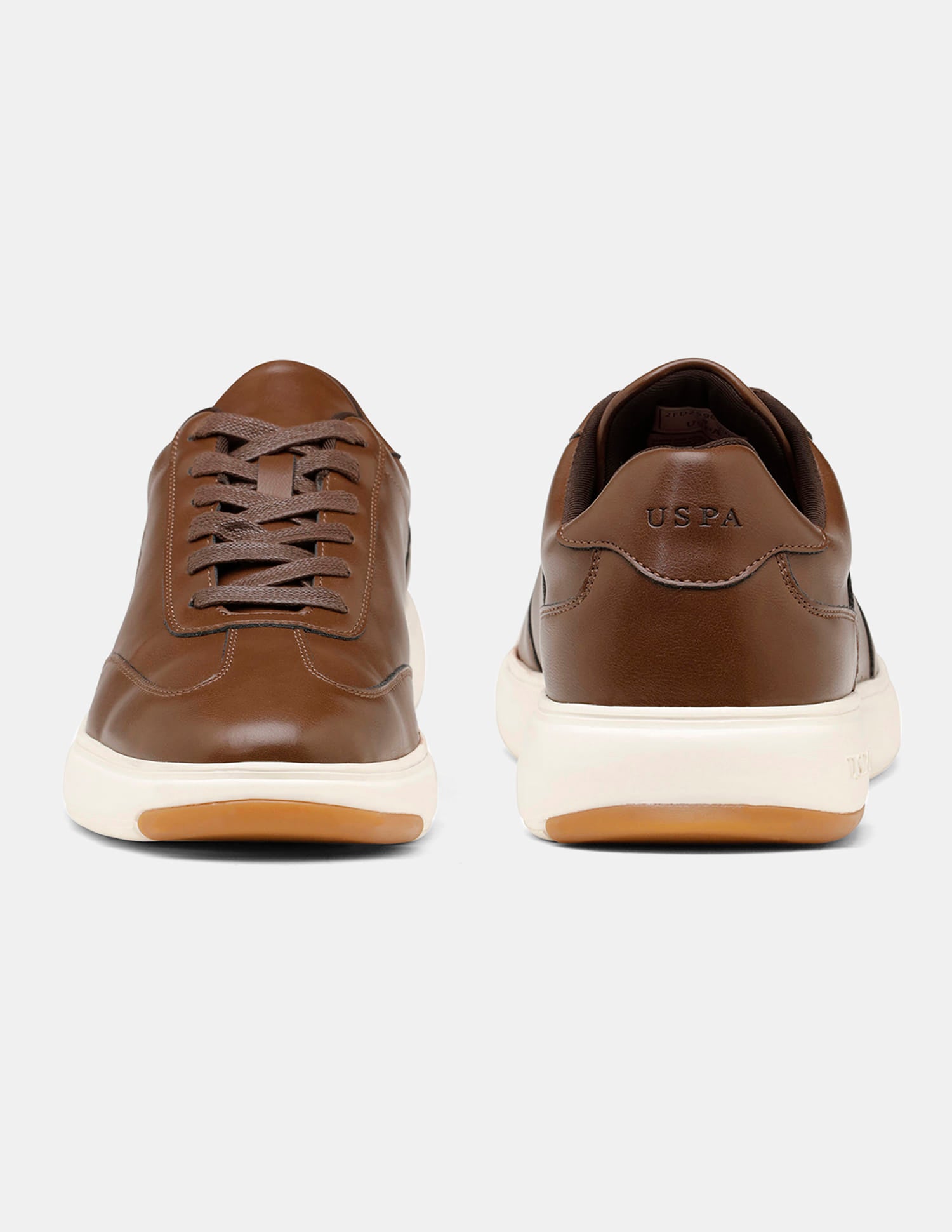 Round Toe Lace Ups Como 2.0 Sneakers Dark Brown - U.S. Polo Assn. India | Large