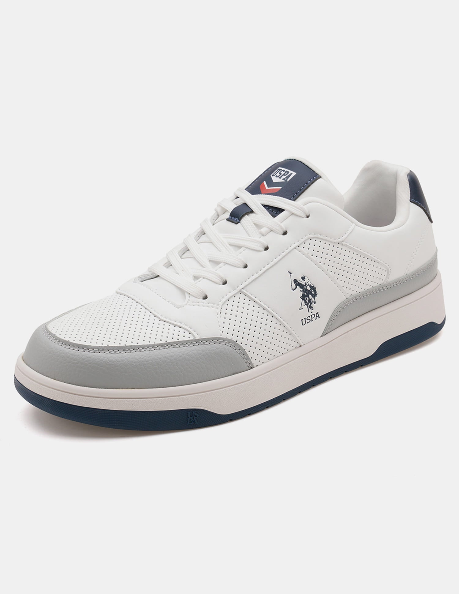 Men Colour Blocked Simon 2.0 Sneakers Light Grey - U.S. Polo Assn. India | Large