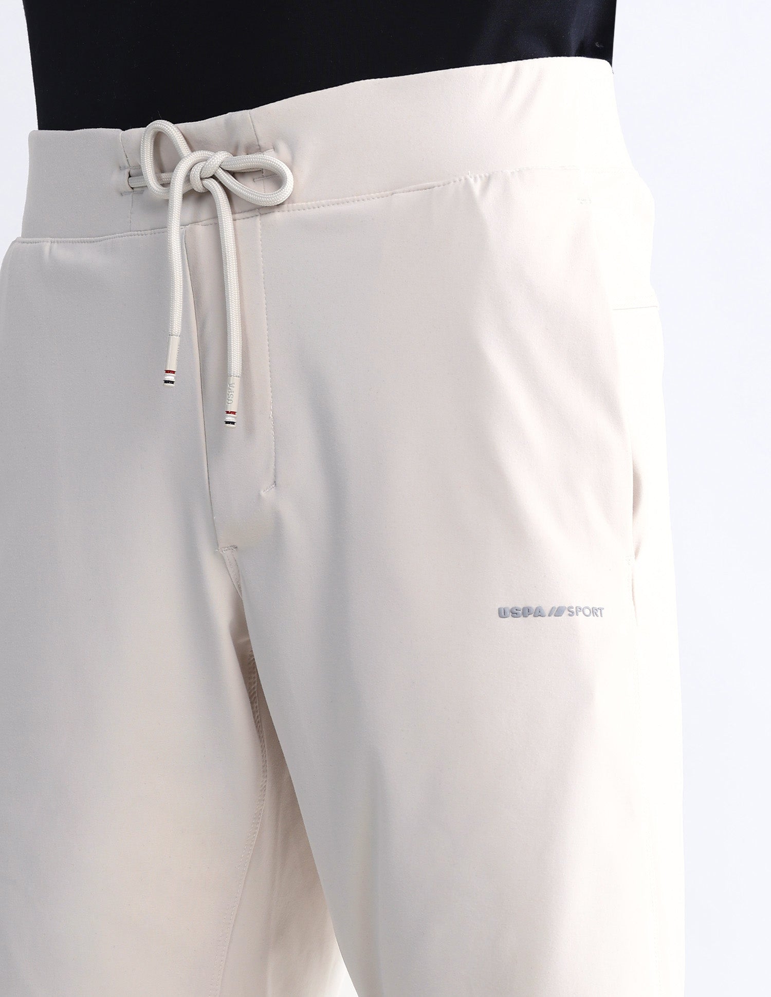Slim Fit Solid Active Shorts Beige - U.S. Polo Assn. India | Large