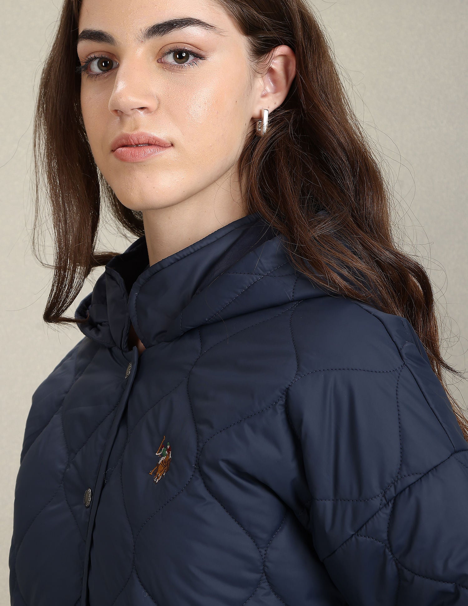 Hooded Puffer Jacket Navy - U.S. Polo Assn. India | Large