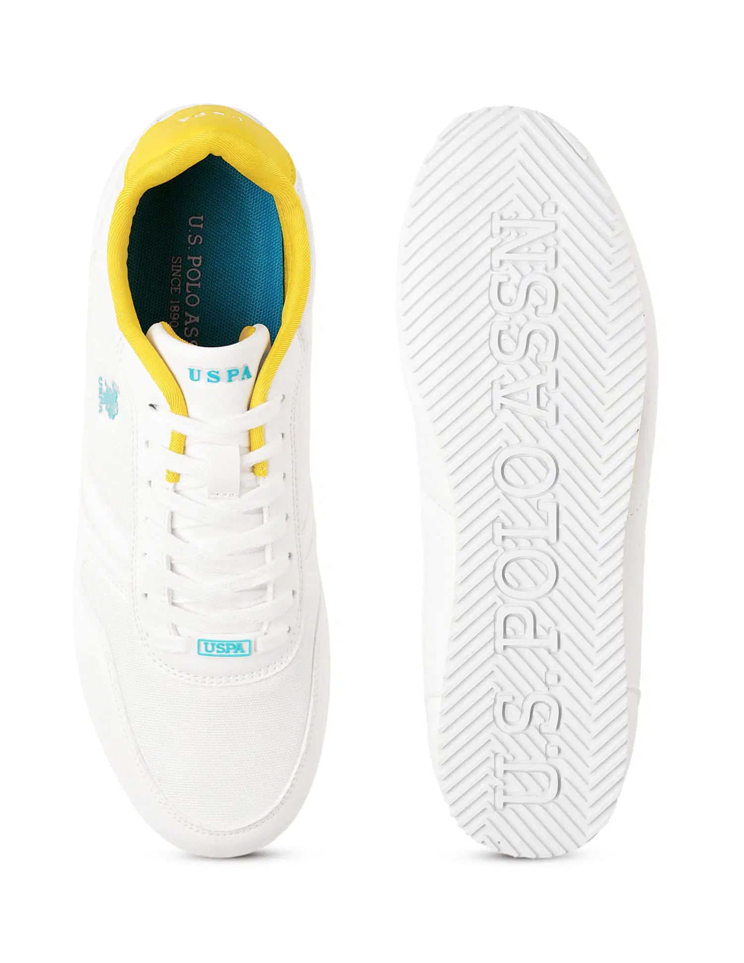 Colour Blocked Clemt 4.0 Sneakers White - U.S. Polo Assn. India | Large