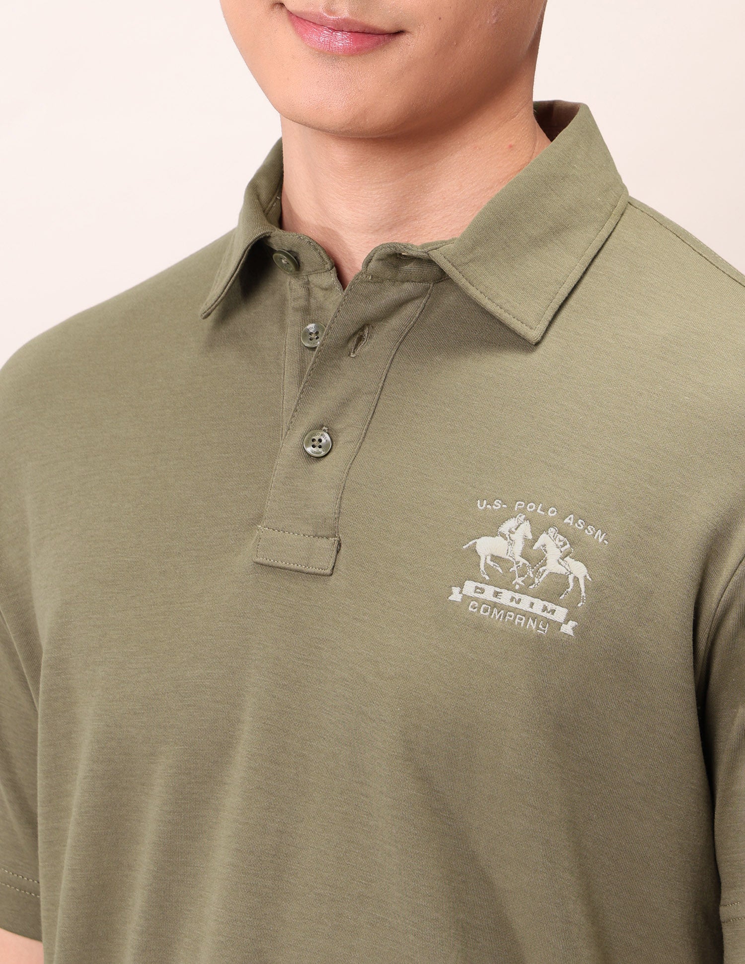 Muscle Fit Outdoor Polo Shirt Tan - U.S. Polo Assn. India | Large