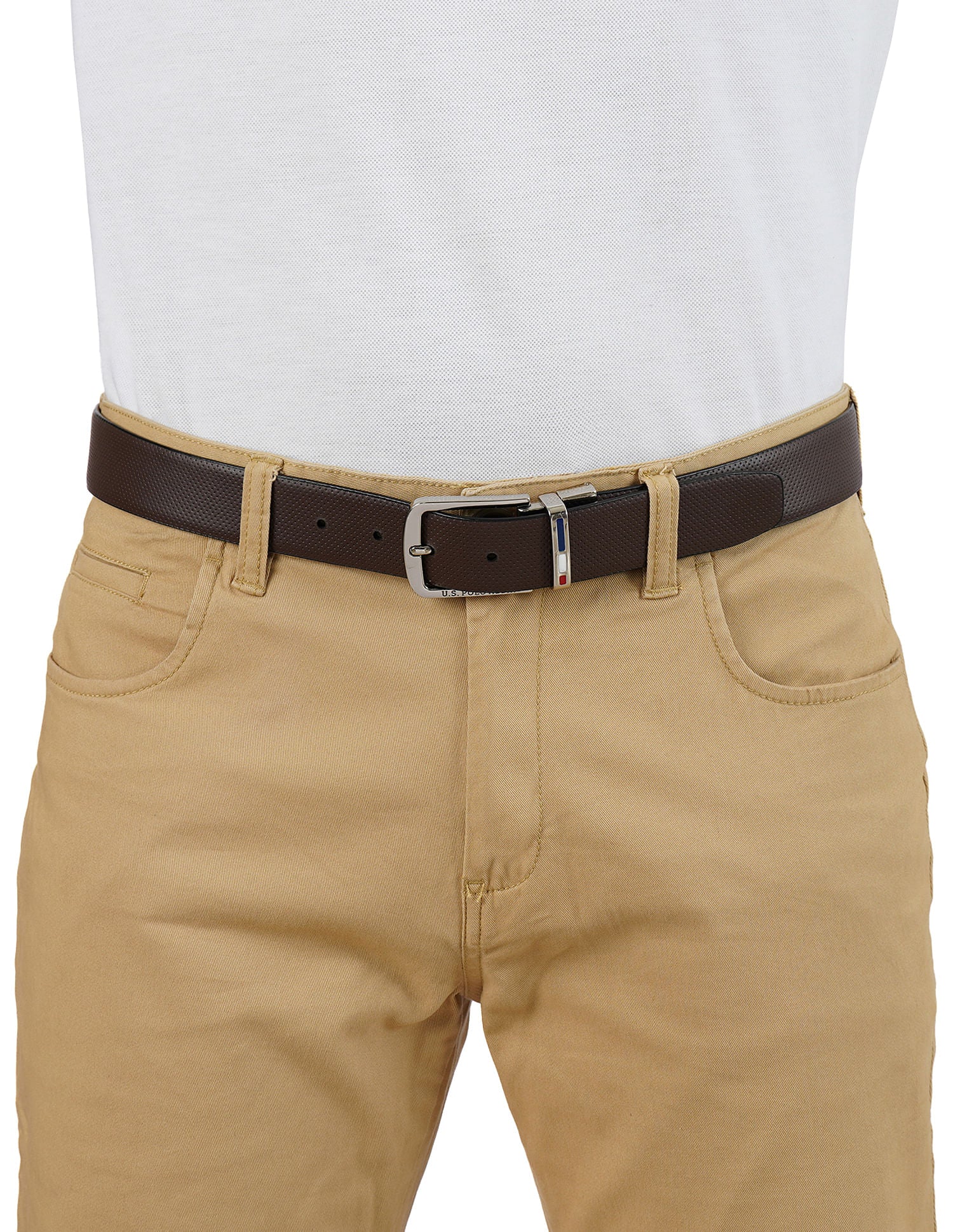 Solid Reversible Belt Brown and Black - U.S. POLO ASSN. | Large