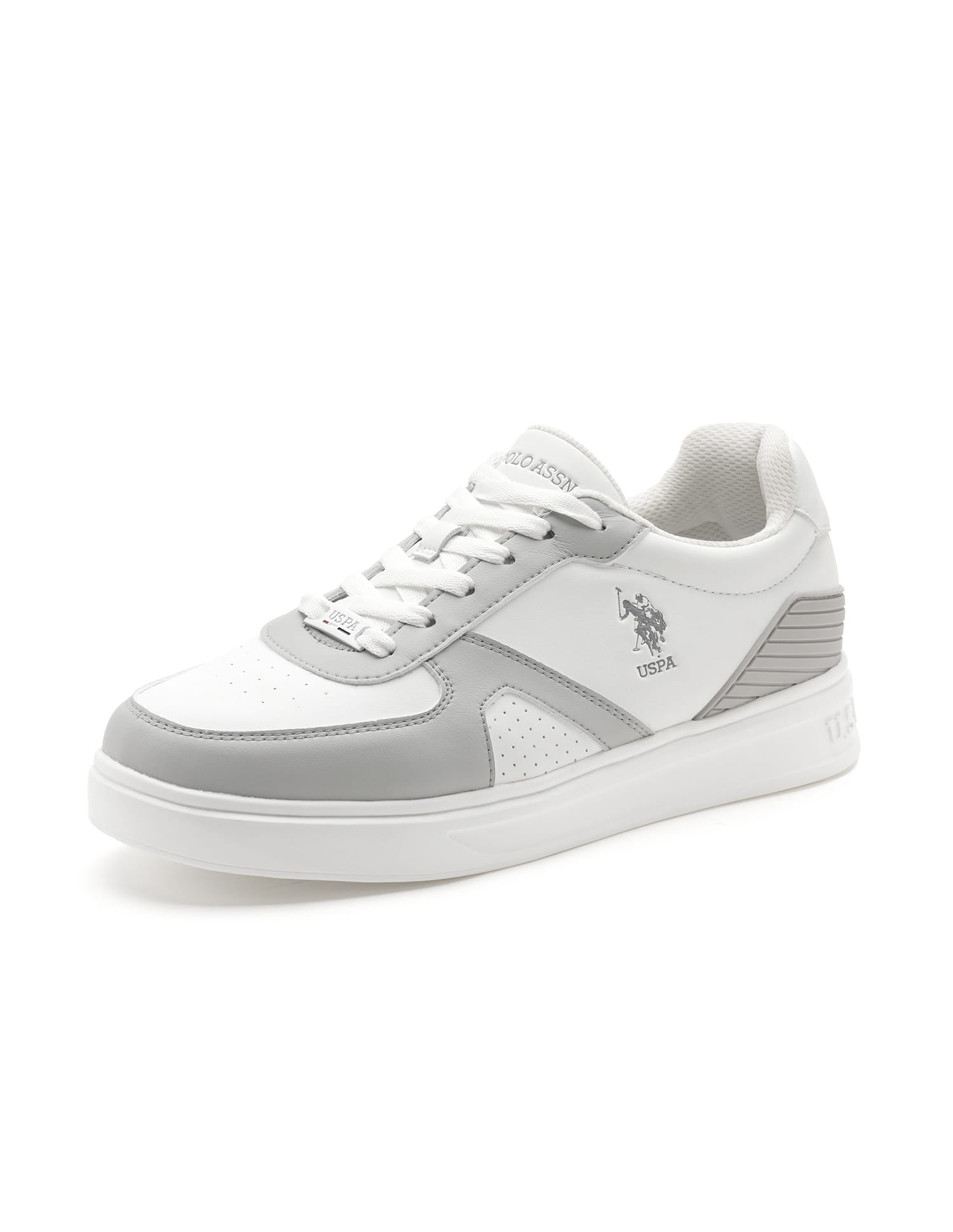 Men Nebo Colourblocked Sneakers Grey - U.S. Polo Assn. India | Large