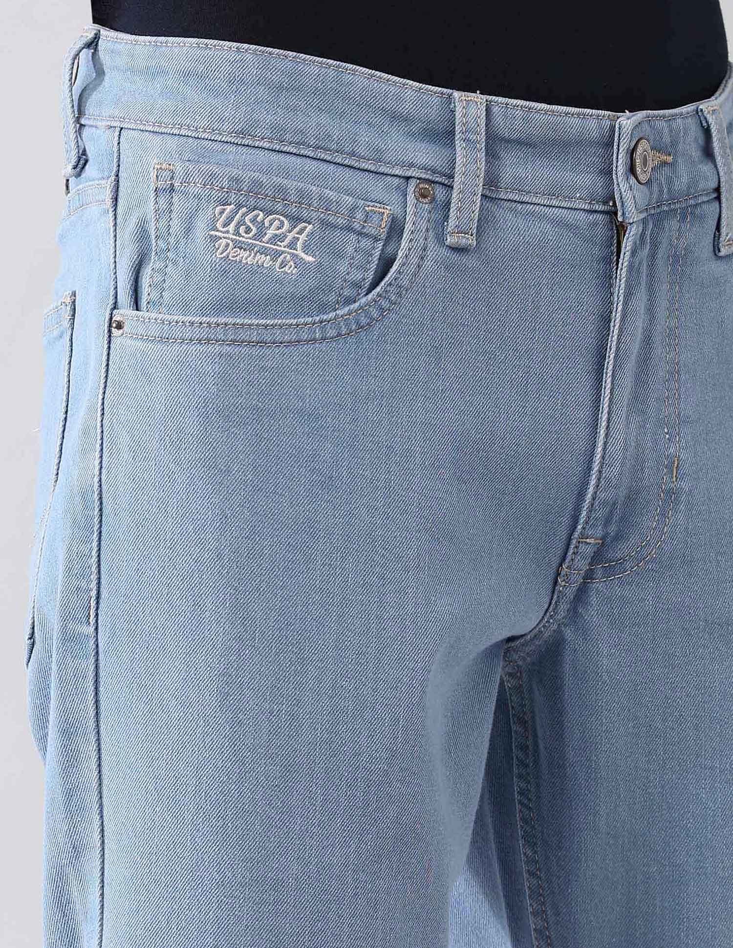 Brandon Slim Tapered Fit Blue Jeans Blue - U.S. POLO ASSN. | Large