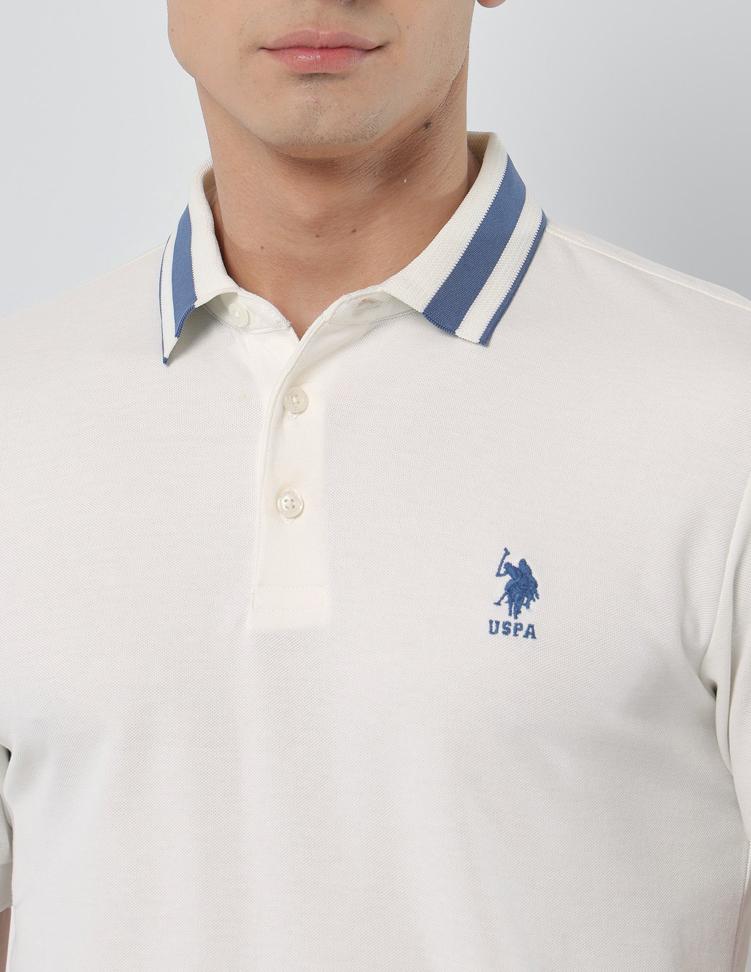 Solid Regular Fit Polo Shirt White - U.S. POLO ASSN. | Large