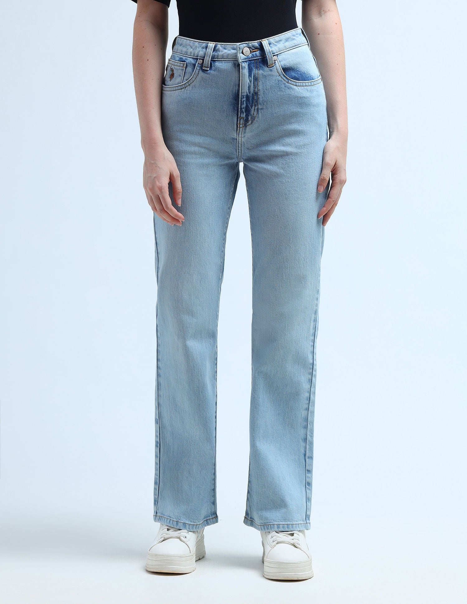 Regular Bootcut Blue Jeans Light Blue - U.S. Polo Assn. India | Large