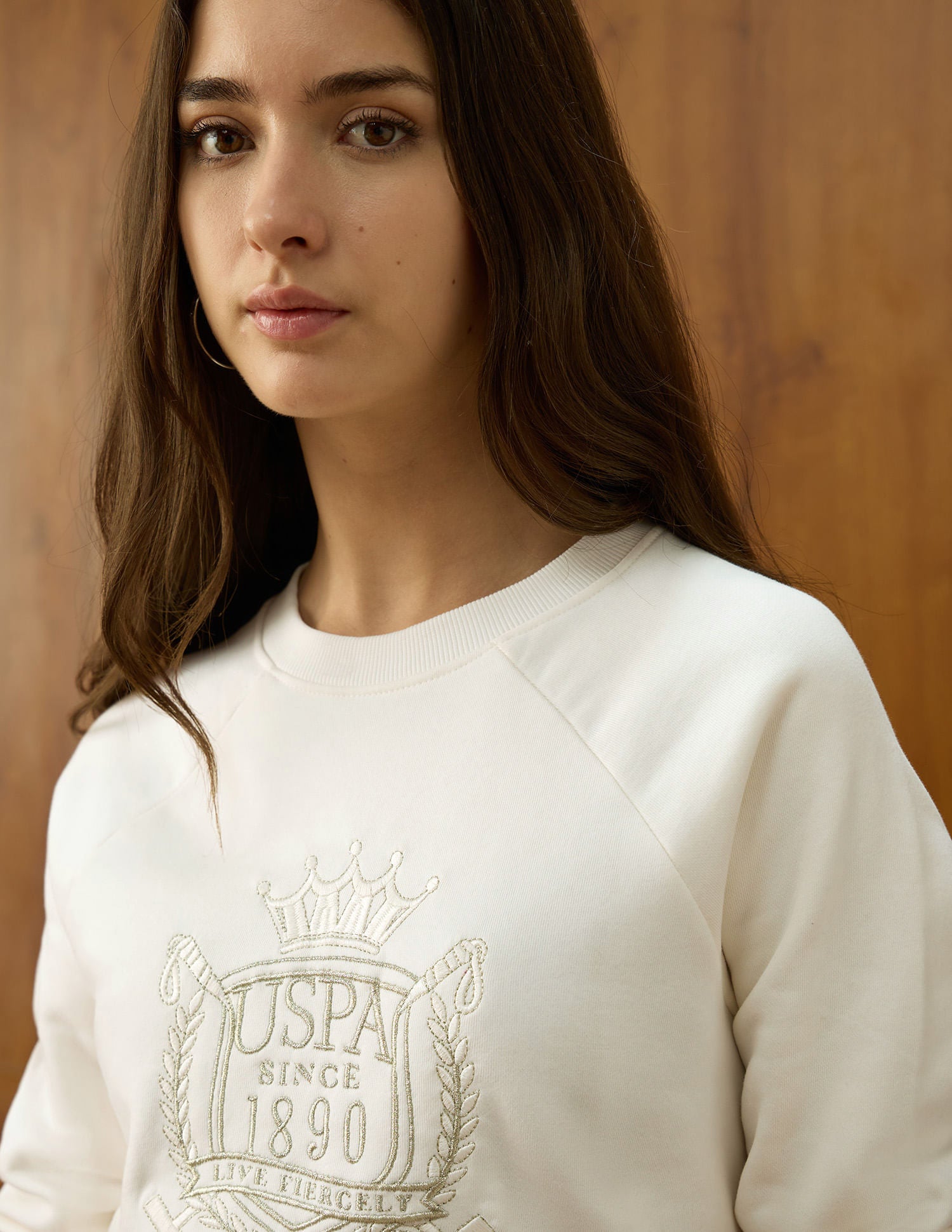 Brand Embroidered Regular Fit Sweatshirt White - U.S. POLO ASSN. | Large