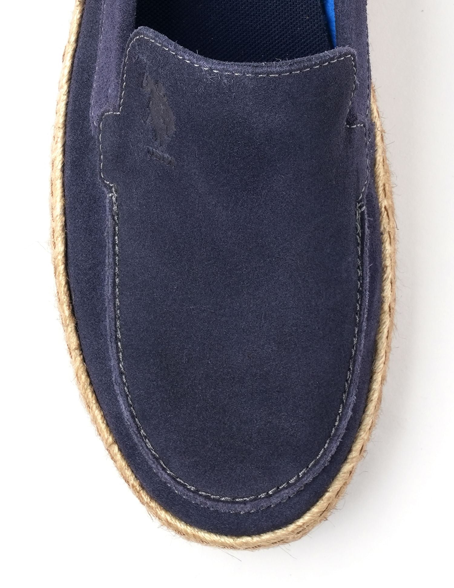 Mens Oudi Suede Slip-On Shoes Navy - U.S. POLO ASSN. | Large