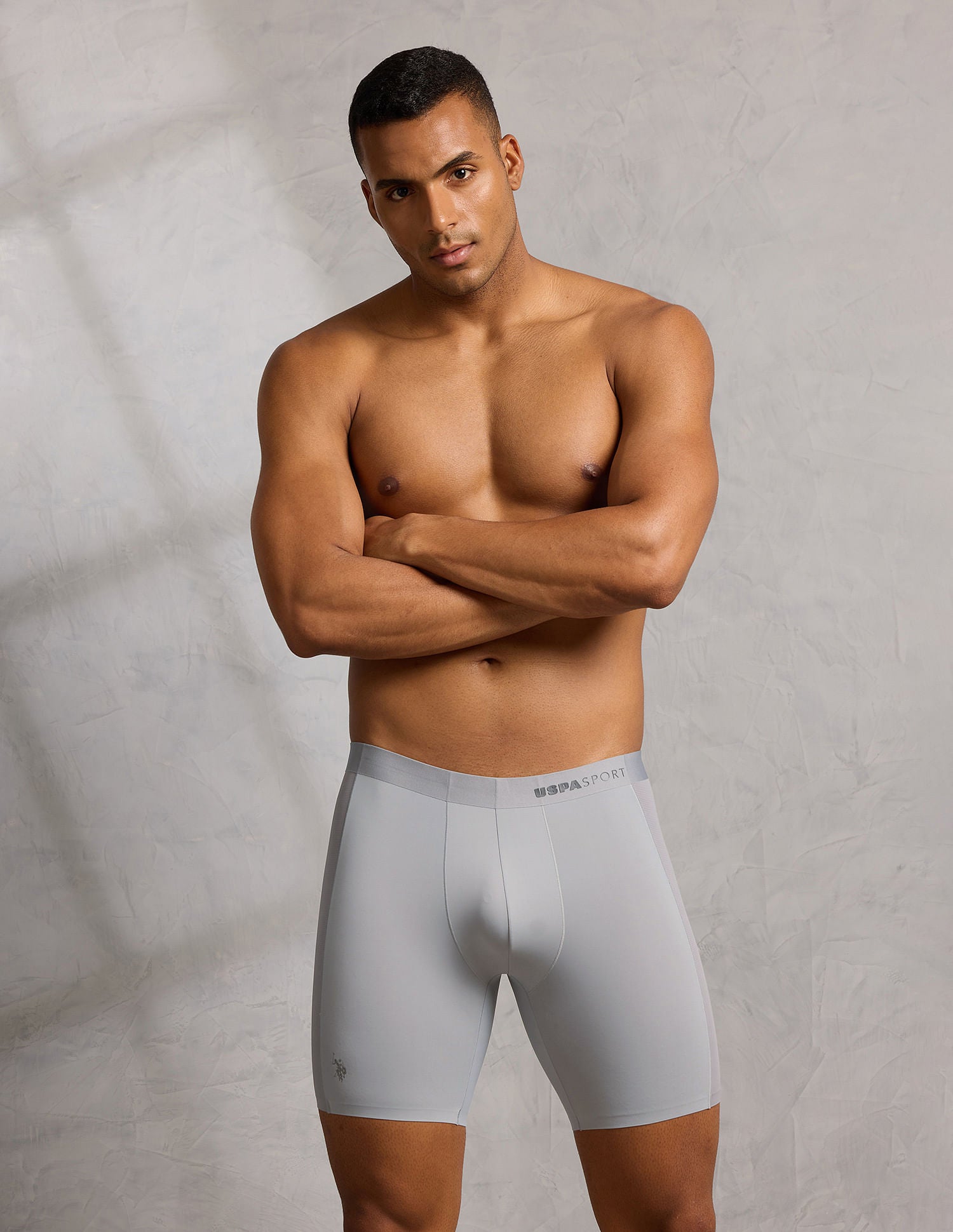 Micro Fibre Seamless Long Trunk Grey - U.S. POLO ASSN. | Large