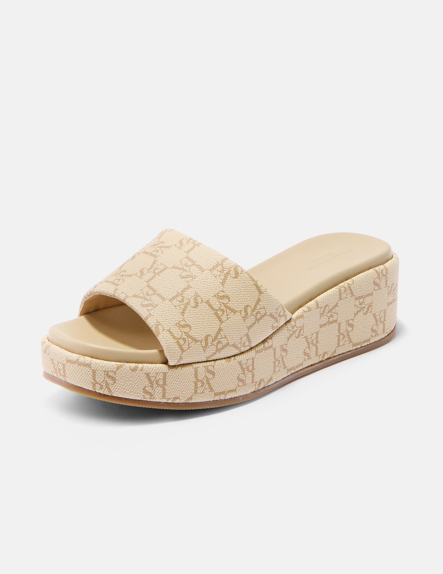 Broad Strap Tiana Platform Heels Beige - U.S. Polo Assn. India | Large