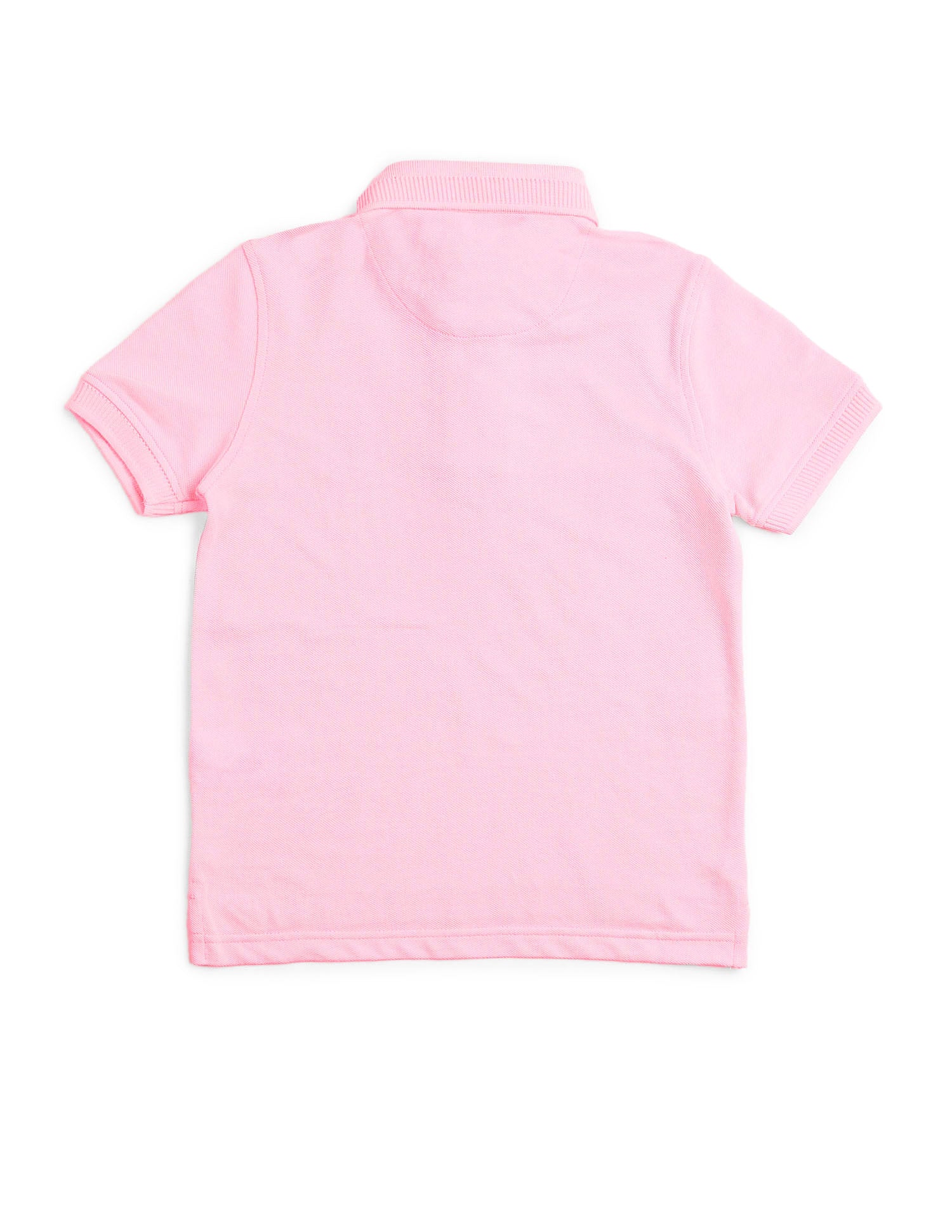 Boys Solid Regular Fit Polo Shirt Pink - U.S. POLO ASSN. | Large