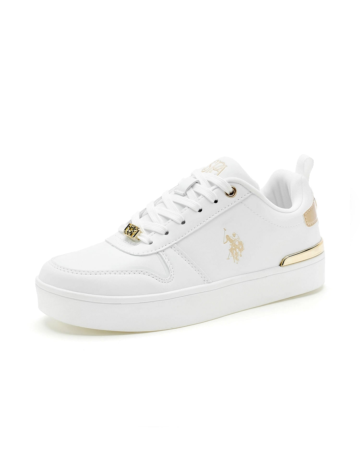 Arya 2.0 White Sneakers Shoes White - U.S. Polo Assn. India | Large