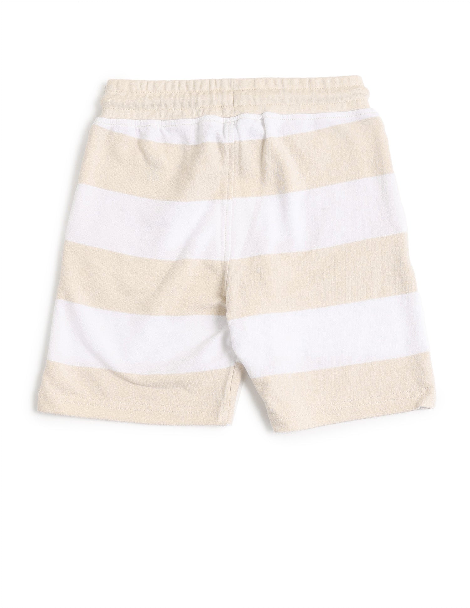 Boys Horizontal Striped Regular Fit Shorts Beige - U.S. POLO ASSN. | Large