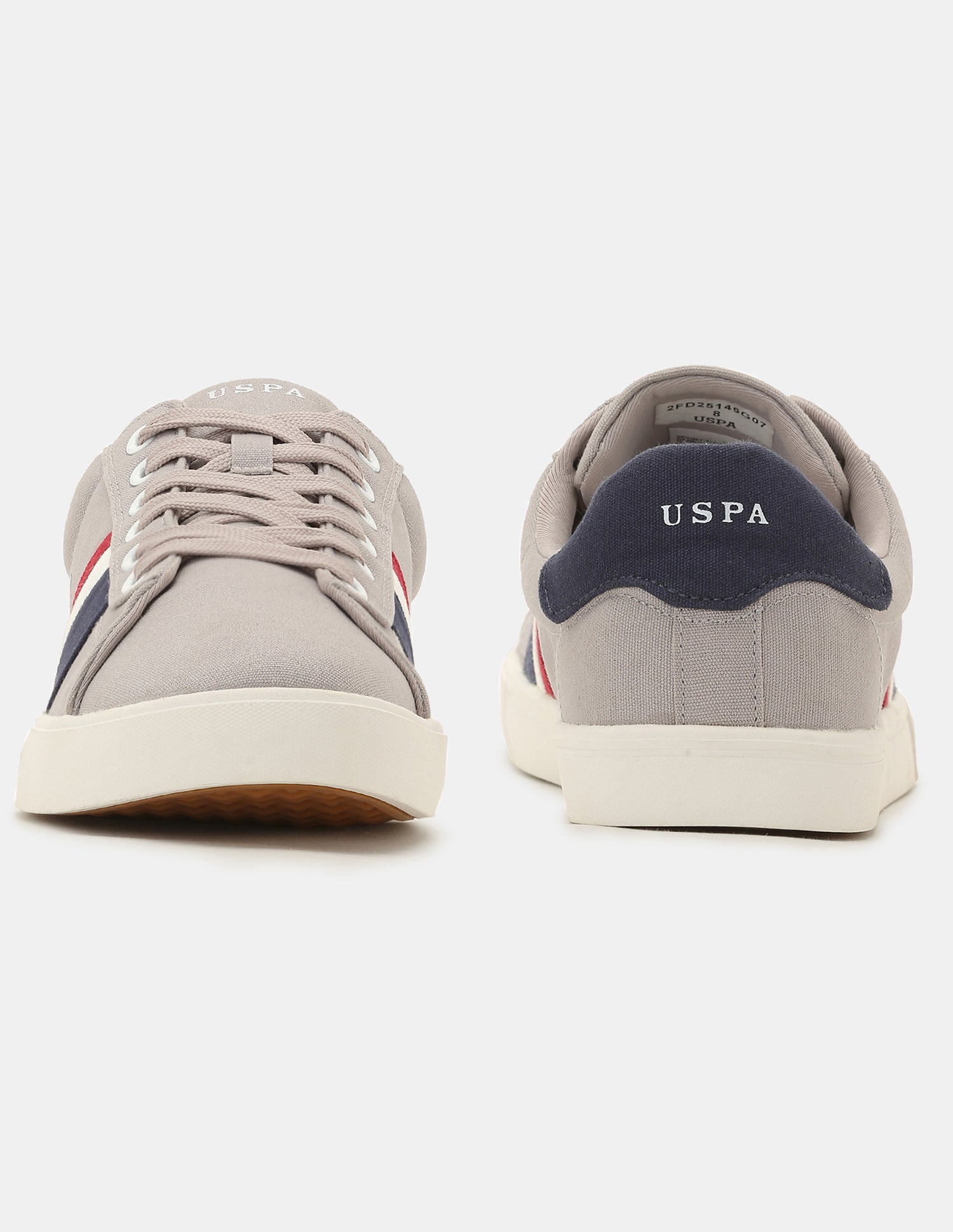 Men Striped Abor 2.0 Sneakers Grey - U.S. Polo Assn. India | Large