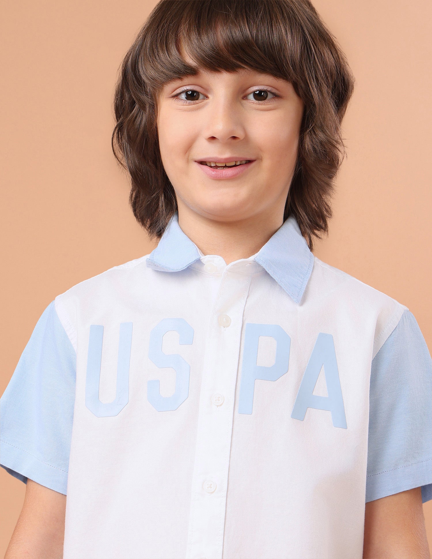 Brand Printed Oxford Shirt White - U.S. Polo Assn. India | Large