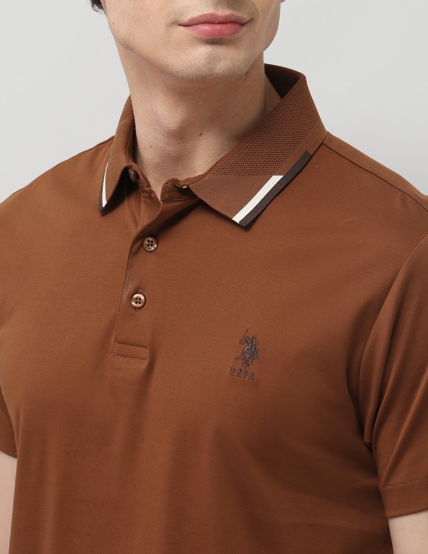 Pure Cotton Regular Fit Polo Shirt Rust - U.S. POLO ASSN. | Large