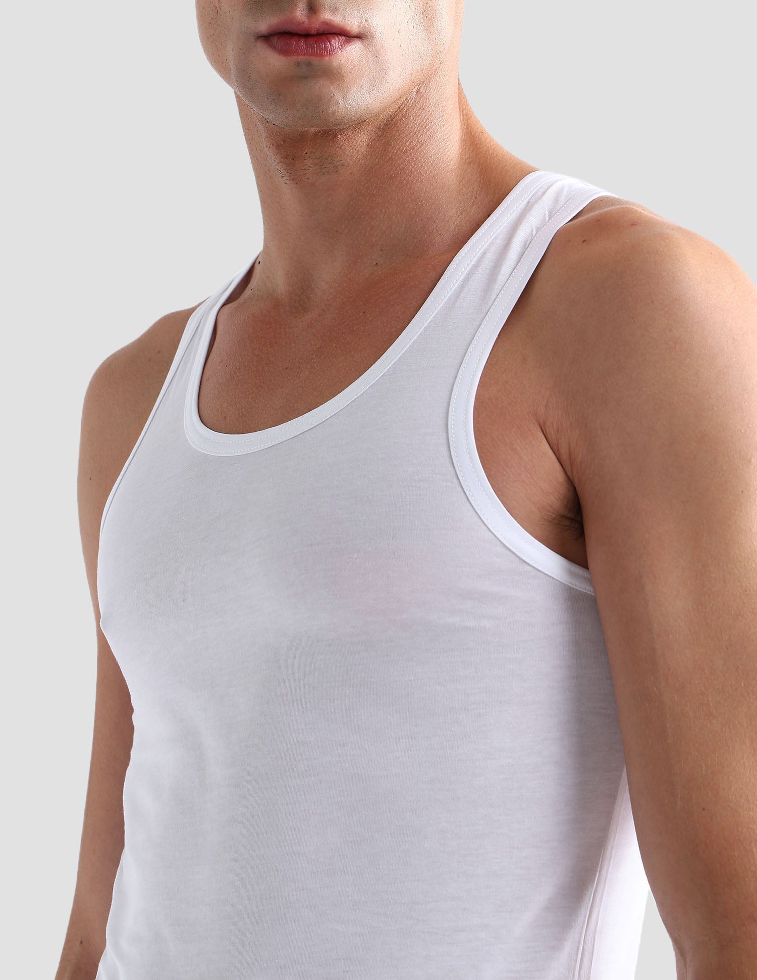 Comfort Fit Pure Cotton I024 Vest - Pack Of 1 White - U.S. POLO ASSN. | Large