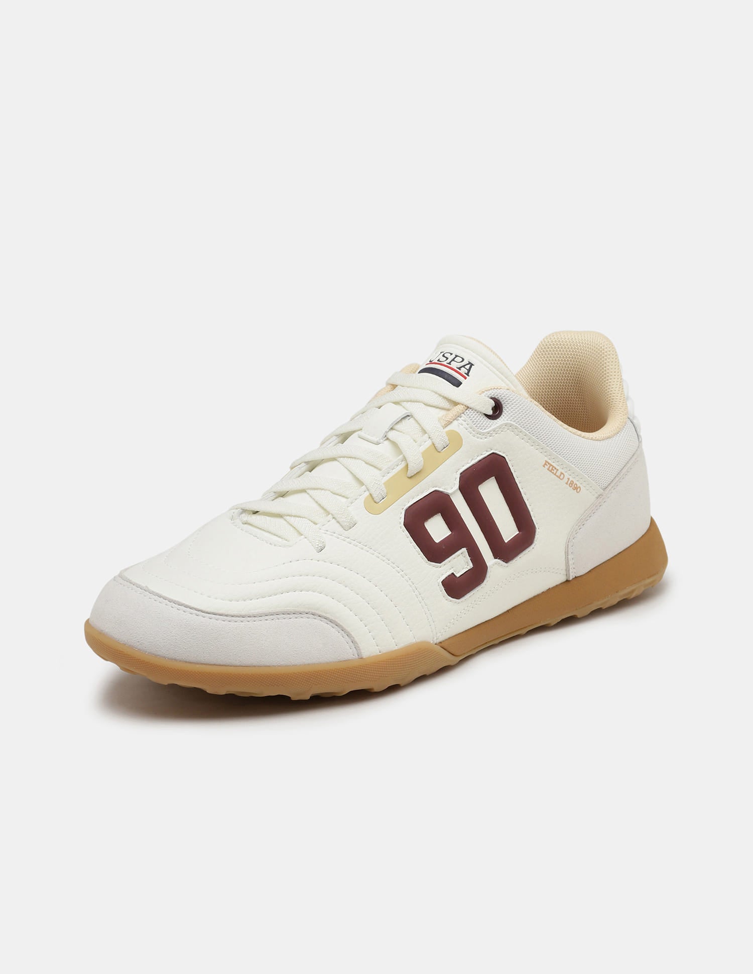 Numeric Embossed Field 1890 Sneakers Off White - U.S. Polo Assn. India | Large