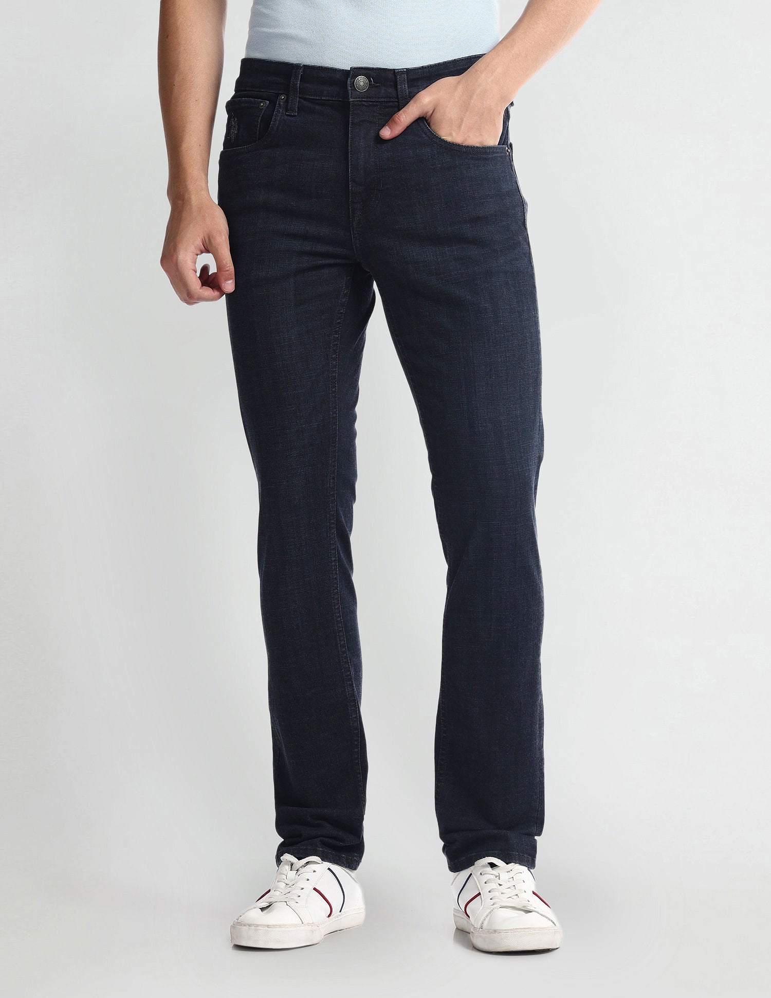 Regallo Skinny Fit Blue Jeans Blue - U.S. Polo Assn. India | Large