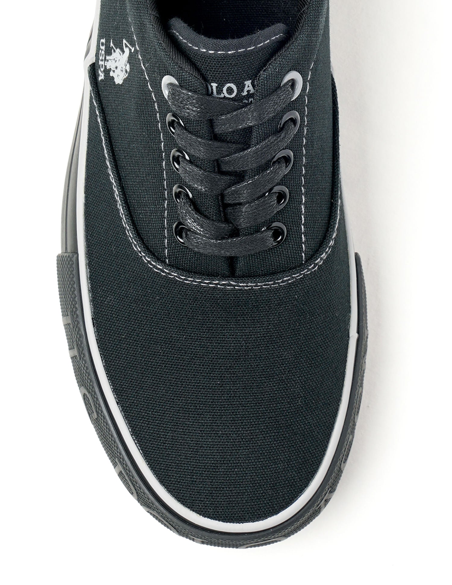 Men Clyde Blk 2.0 Lace-Ups Sneakers Black - U.S. POLO ASSN. | Large