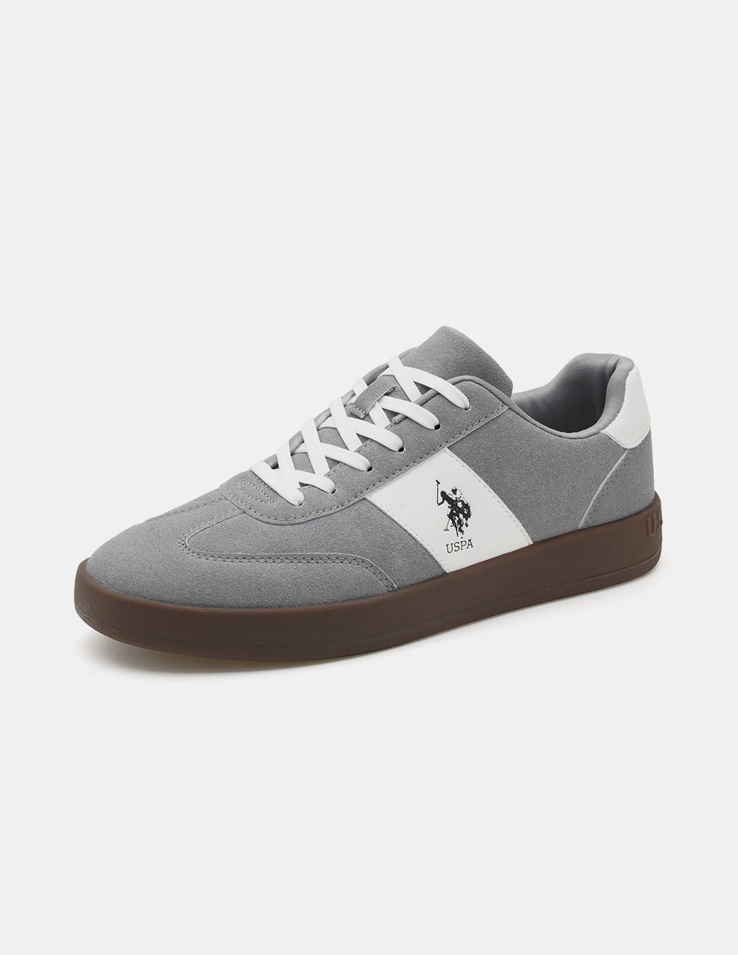 Men Skylar Colour Blocked Sneakers Grey - U.S. Polo Assn. India | Large