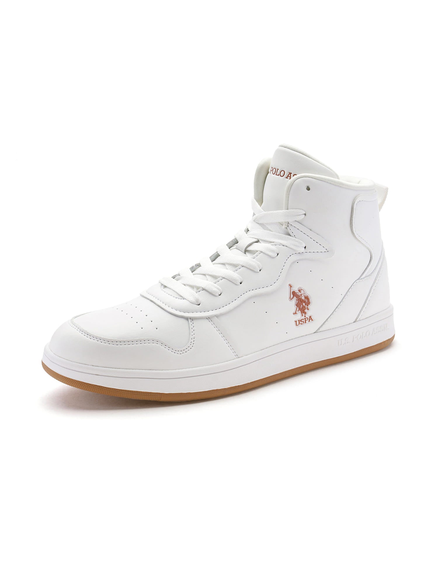 Men Rowan 2.0 Off White Retro Court Mid Top  Sneakers Off White - U.S. Polo Assn. India | Large